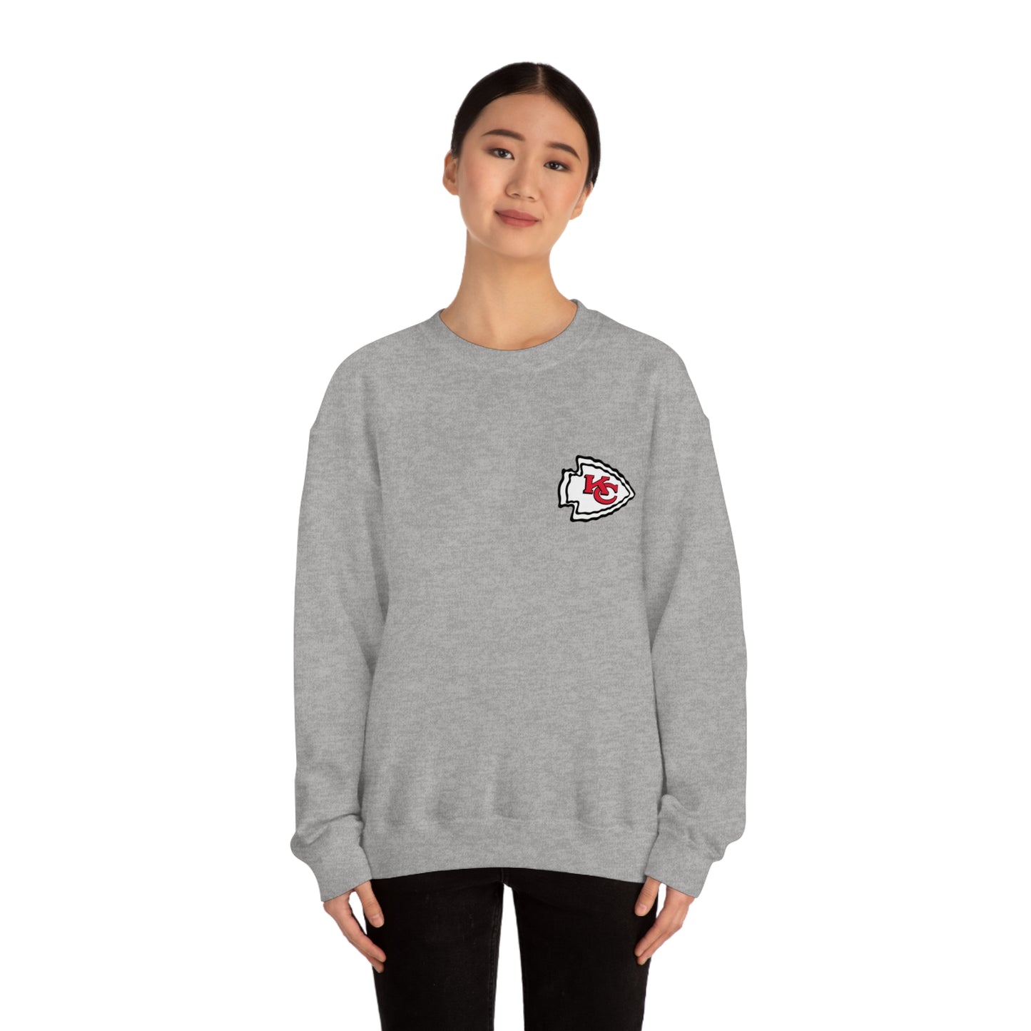 Kansas Mahomes Football Unisex Heavy Blend Crewneck Sweatshirt Front/Back Print