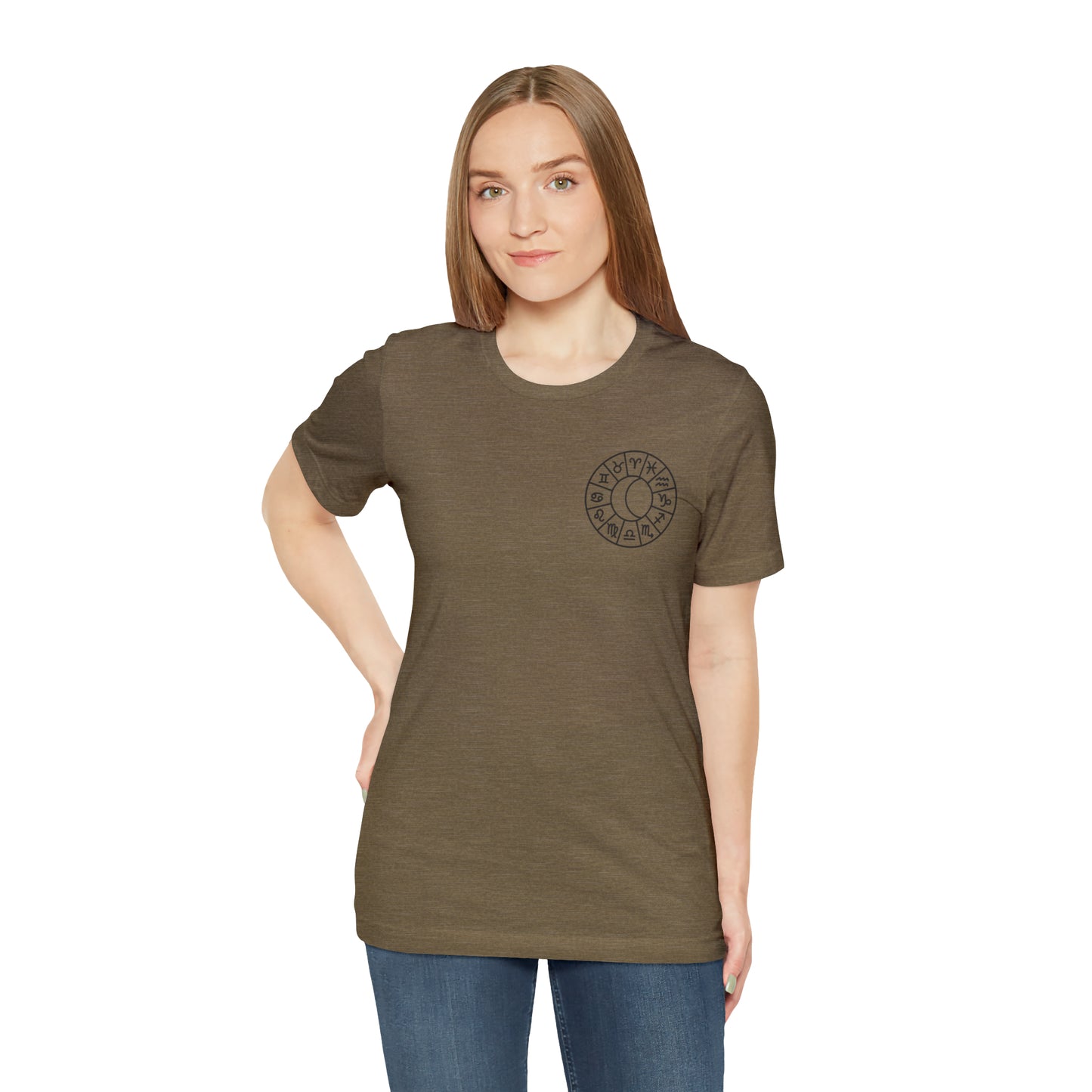 Zodiac Virgo - Astrology Unisex Jersey Short Sleeve Tee Front/Back Print