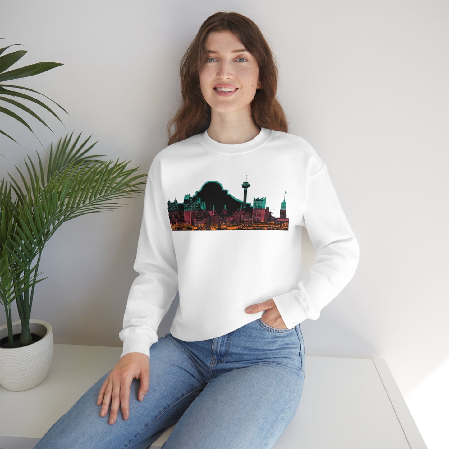 San Antonio Spurs Basketball Unisex Heavy Blend Crewneck Sweatshirt