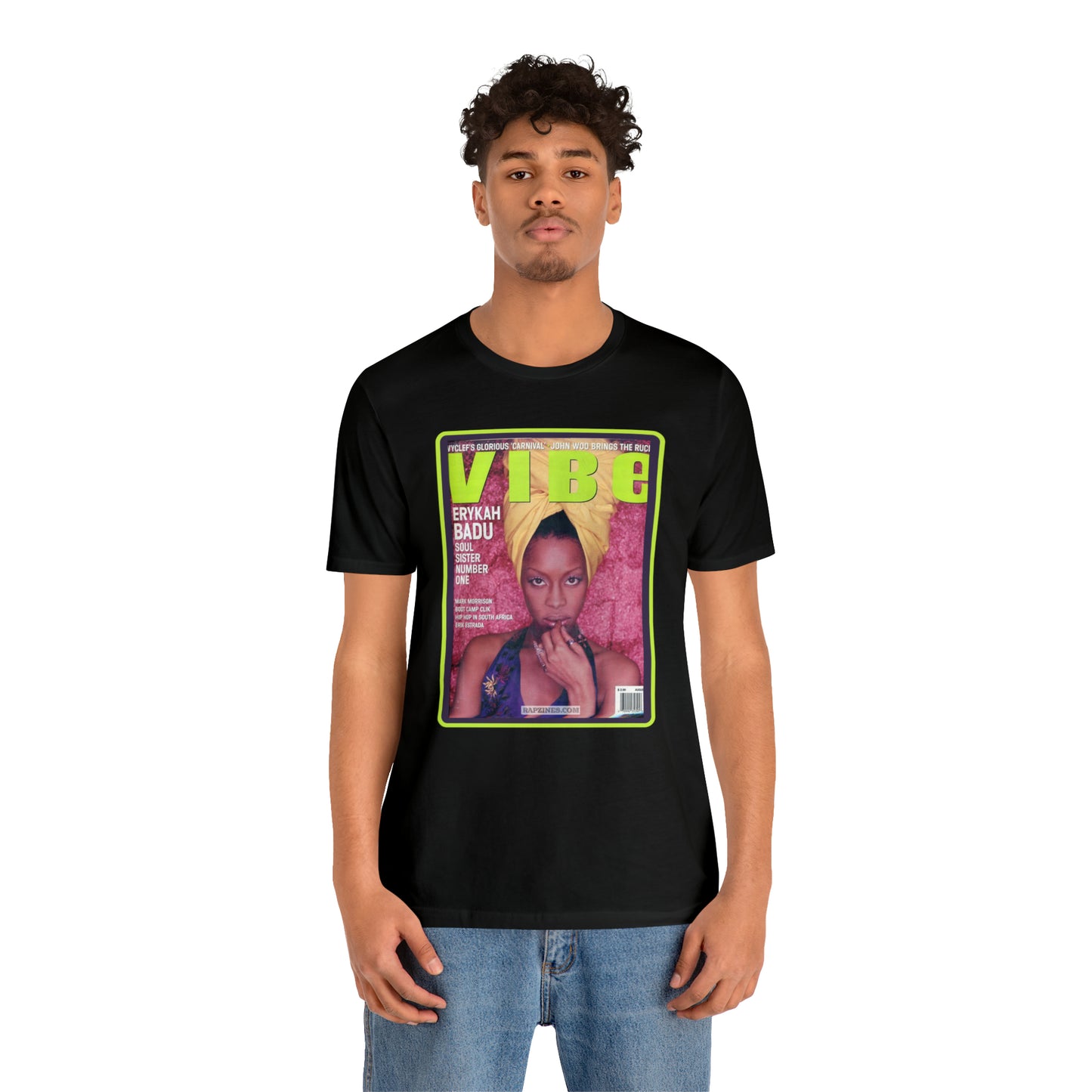 90s Throwback Erykah Badu Vibe Magazine Unisex Jersey Short Sleeve Tee