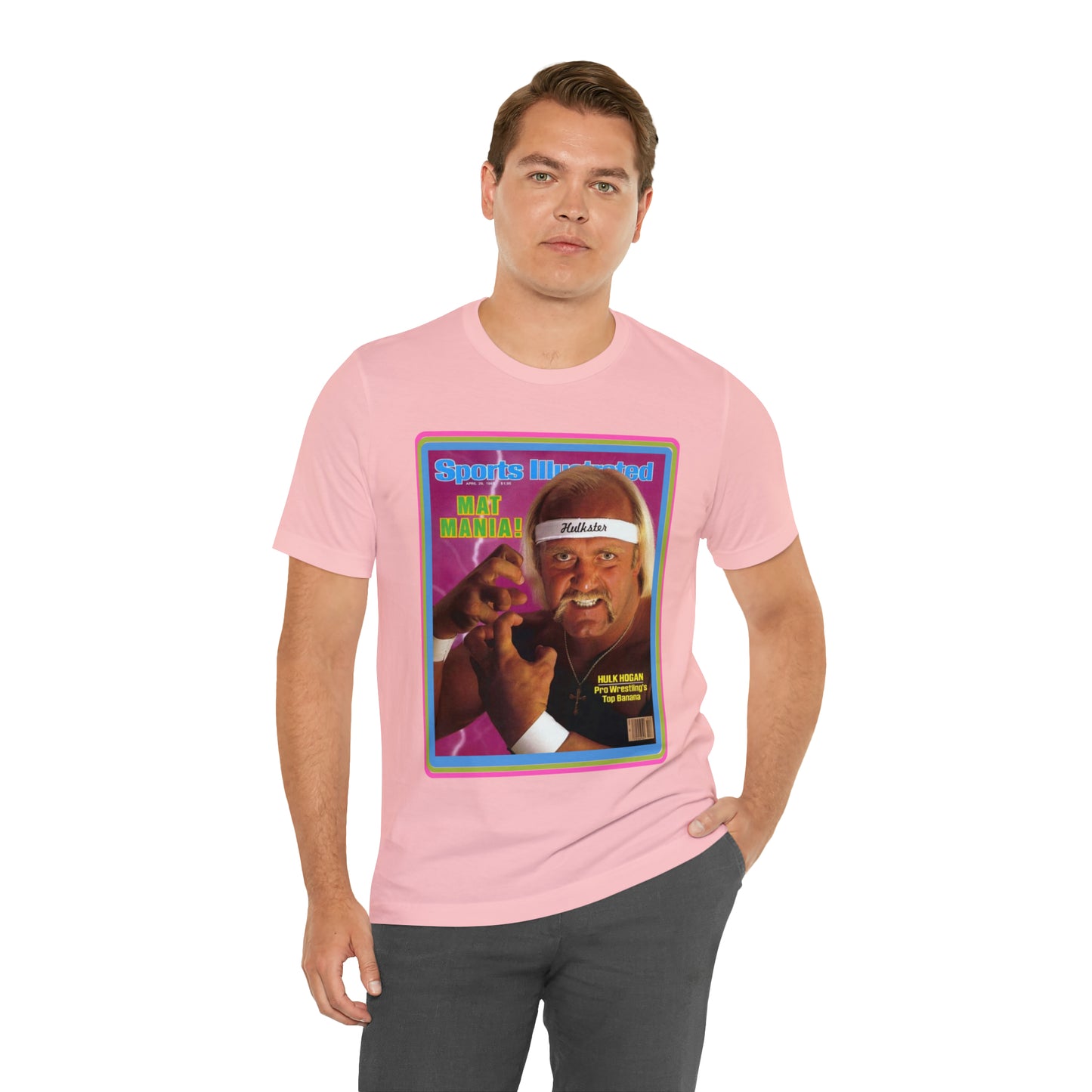 90s Throwback Hulk Hogan Sports Illustrated Magazine Unisex Jersey Short Sleeve Tee
