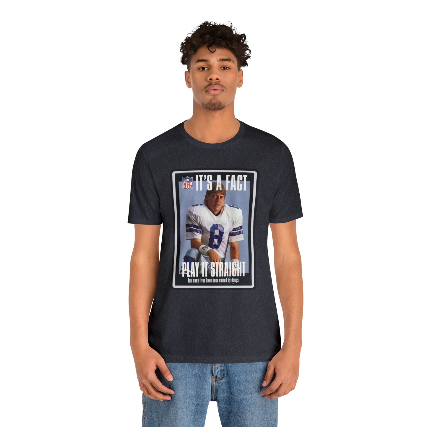 90s Throwback Dallas Cowboys Troy Aikman v2 Sports Illustrated Magazine Unisex Jersey Short Sleeve Tee
