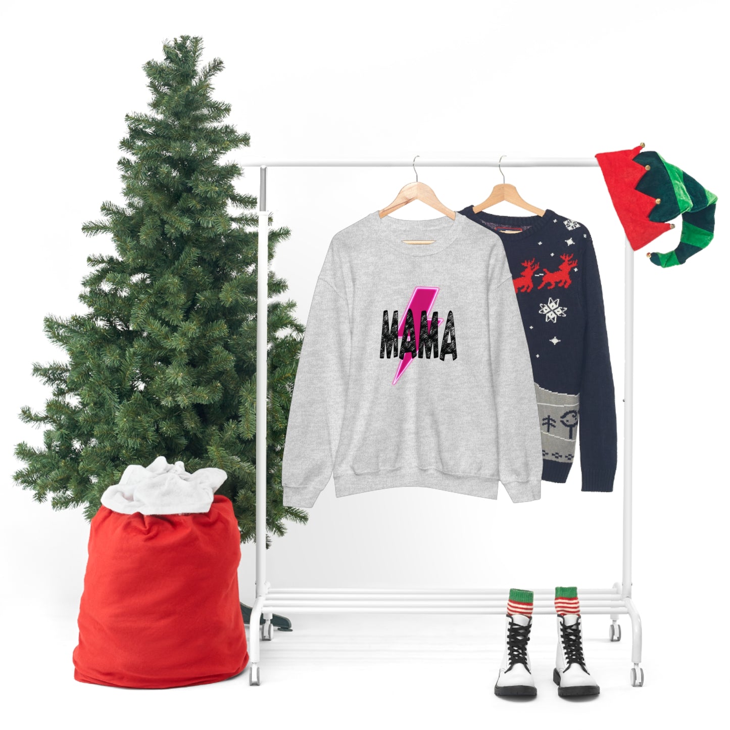 Mama Mommy & Me Matching Set Unisex DryBlend® Crewneck Sweatshirt