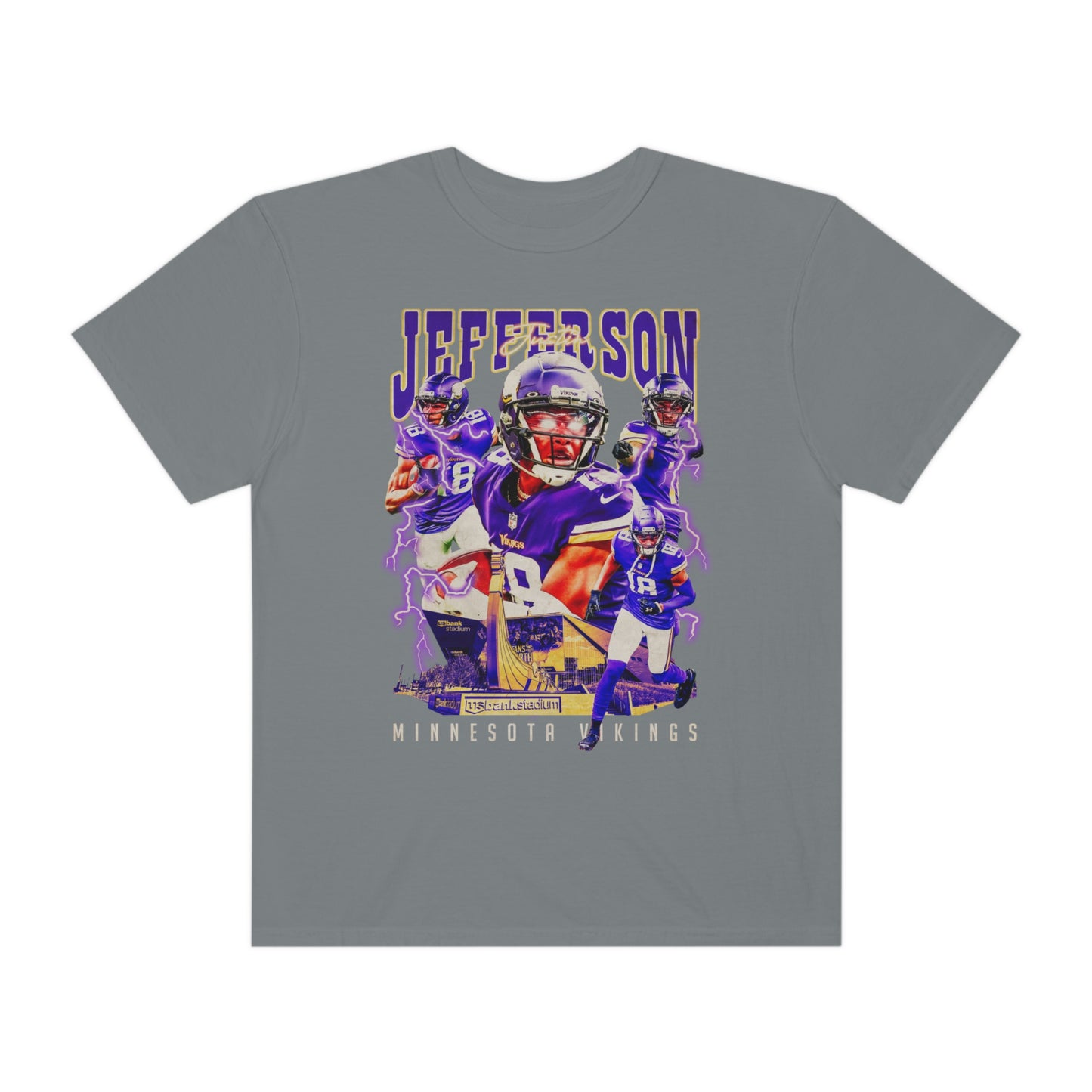 Jefferson Vikings Football Unisex Garment-Dyed T-shirt