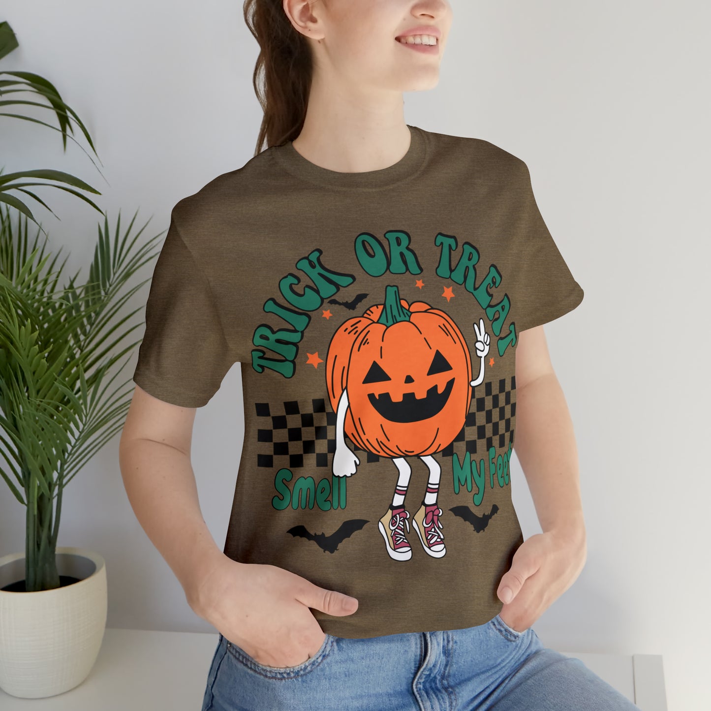 Trick or Treat Smell My Feet | Unisex Jersey Short Sleeve Tee