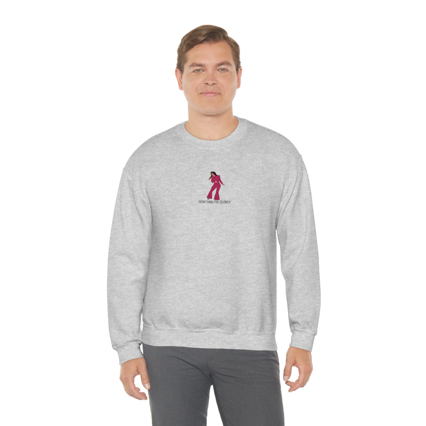 Eeeenything For Selenas Unisex Heavy Blend Crewneck Sweatshirt