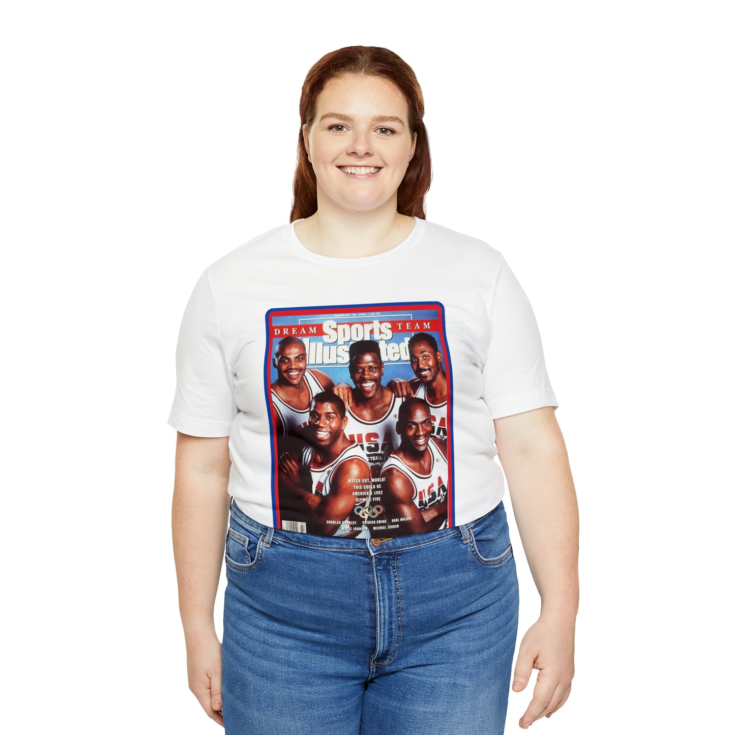 90s Throwback Dream Team Sports Illustrated Magazine Unisex Jersey Short Sleeve Tee