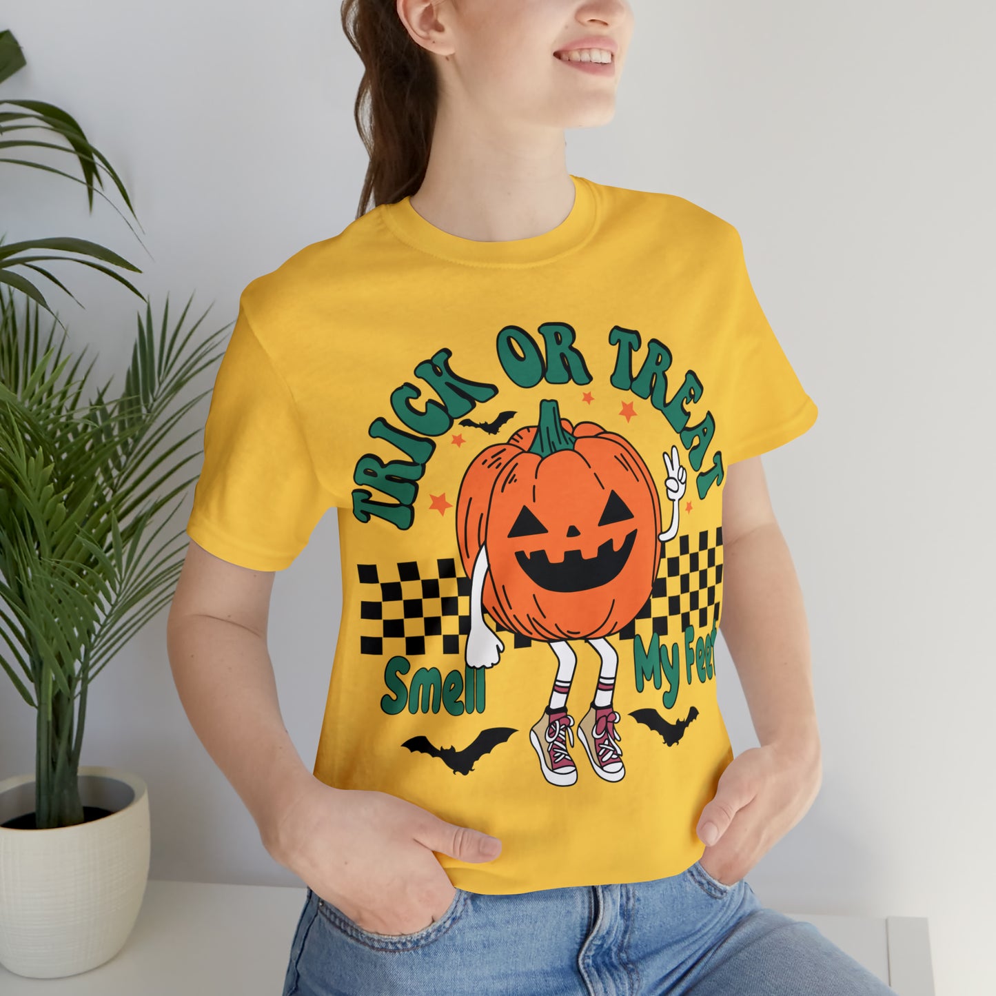 Trick or Treat Smell My Feet | Unisex Jersey Short Sleeve Tee