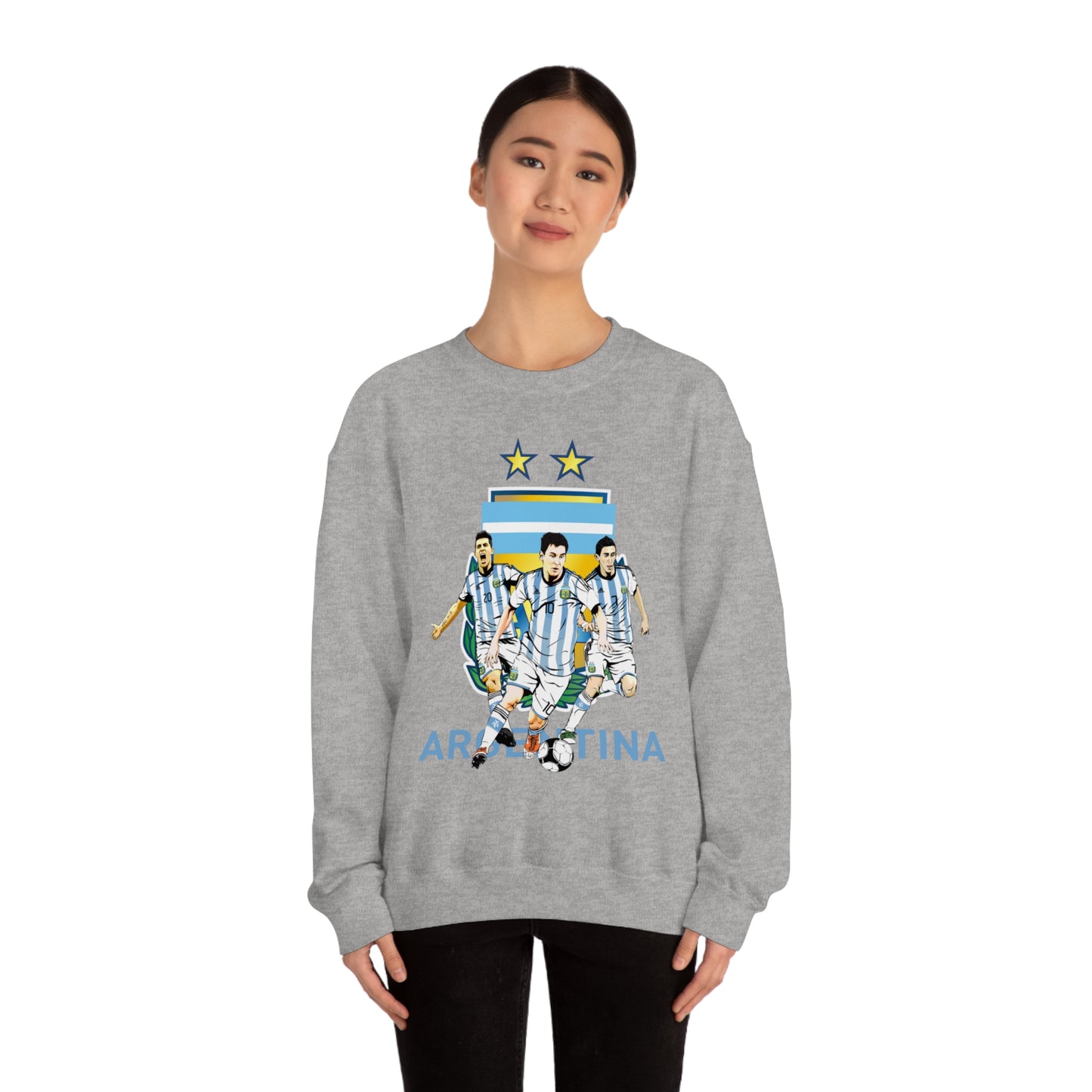 Argentina Soccer Unisex Heavy Blend Crewneck Sweatshirt