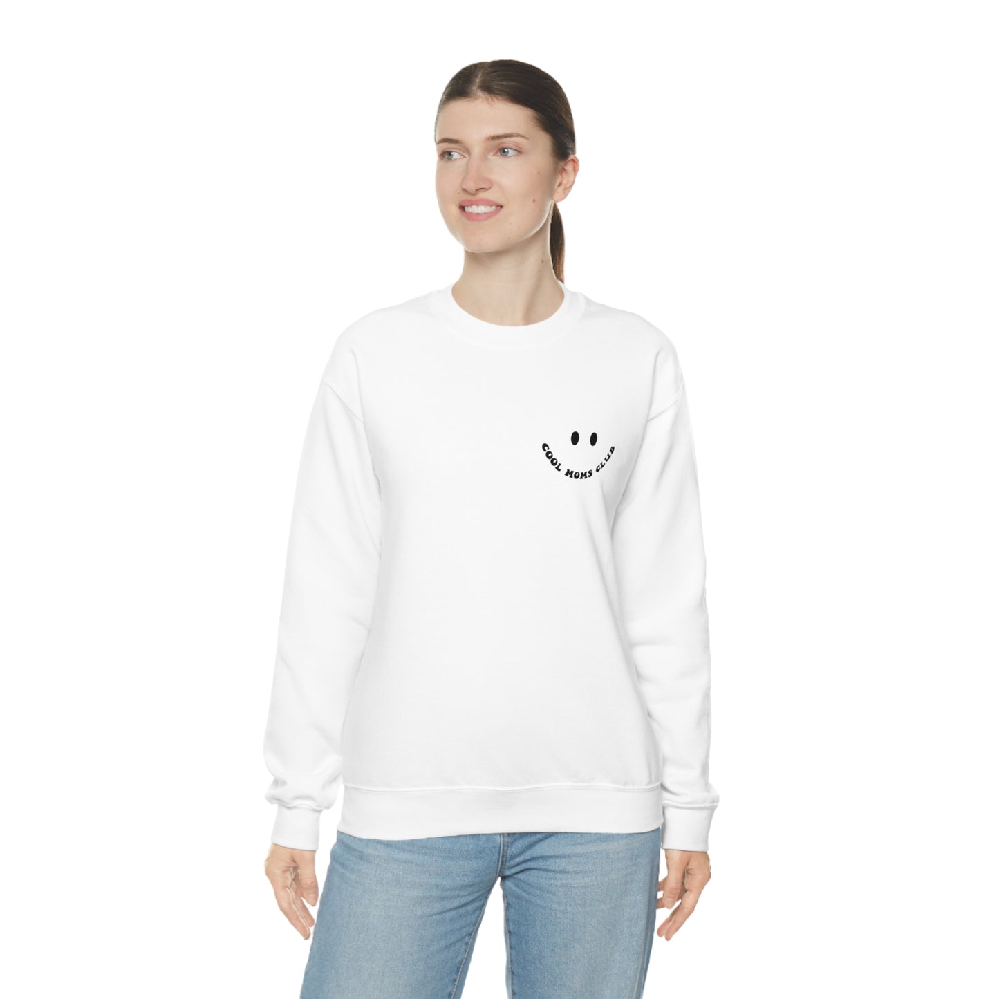 Cool Moms Club Unisex DryBlend® Crewneck Sweatshirt Front/Back Print