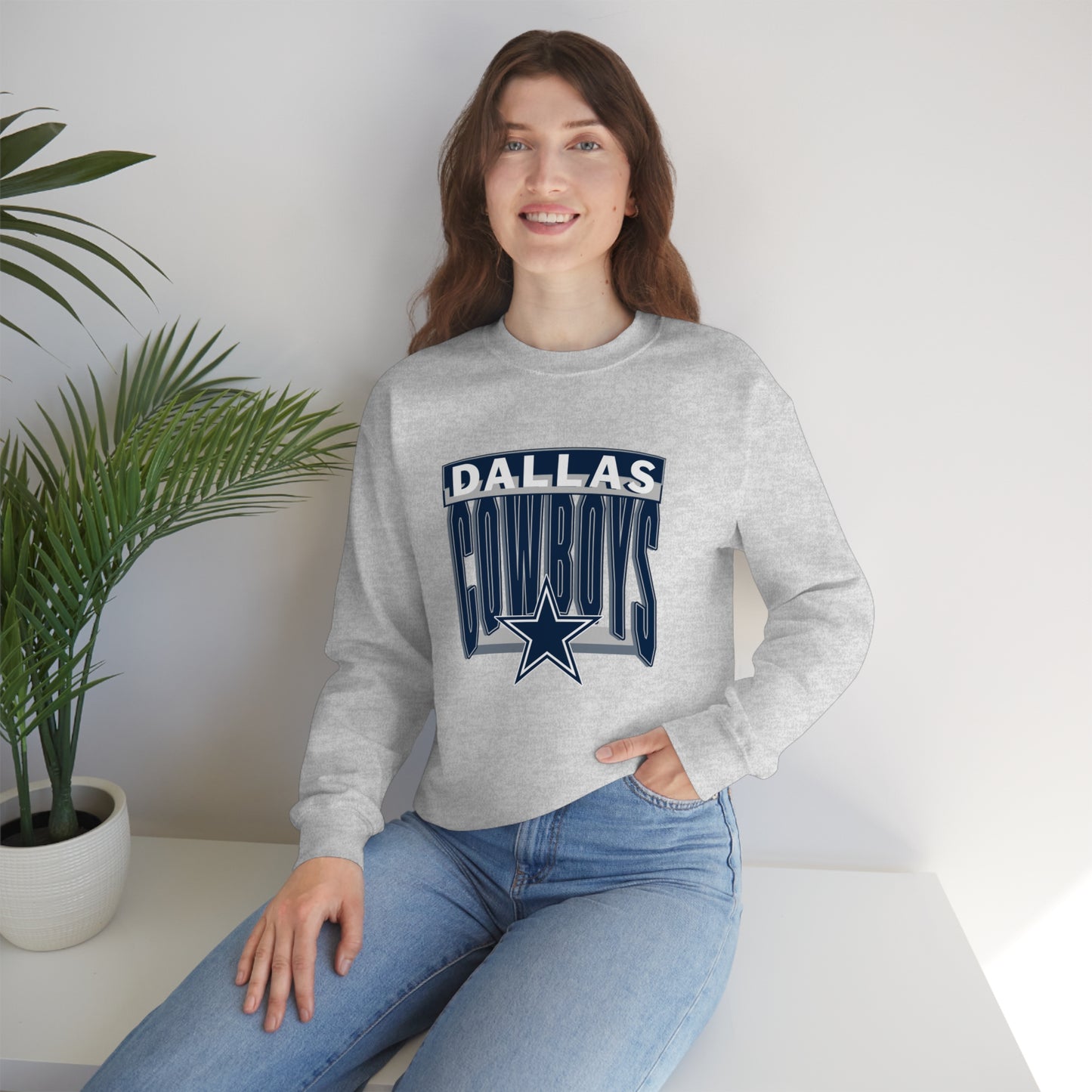 Dallas Cowboys Football Unisex Heavy Blend Crewneck Sweatshirt