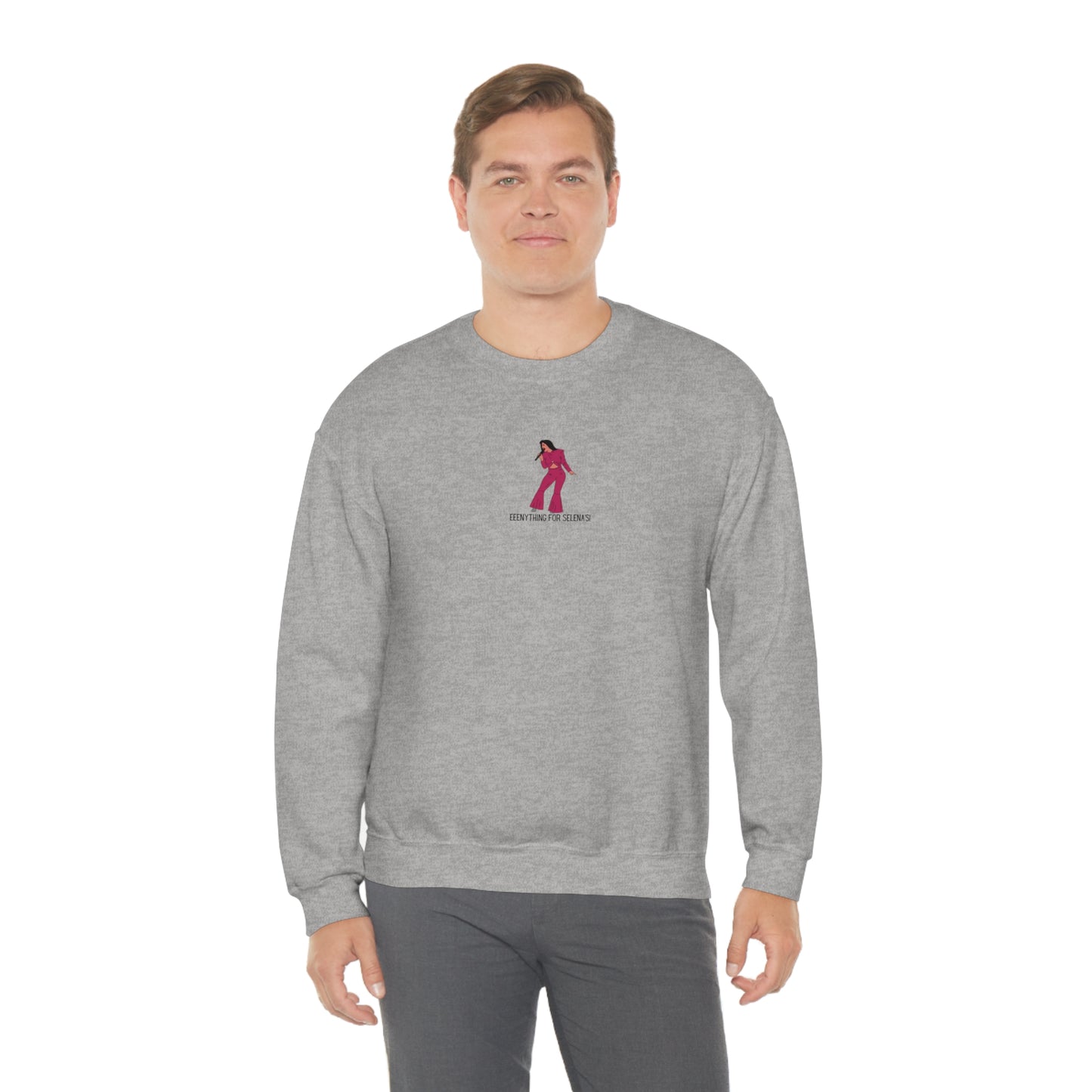 Eeeenything For Selenas Unisex Heavy Blend Crewneck Sweatshirt