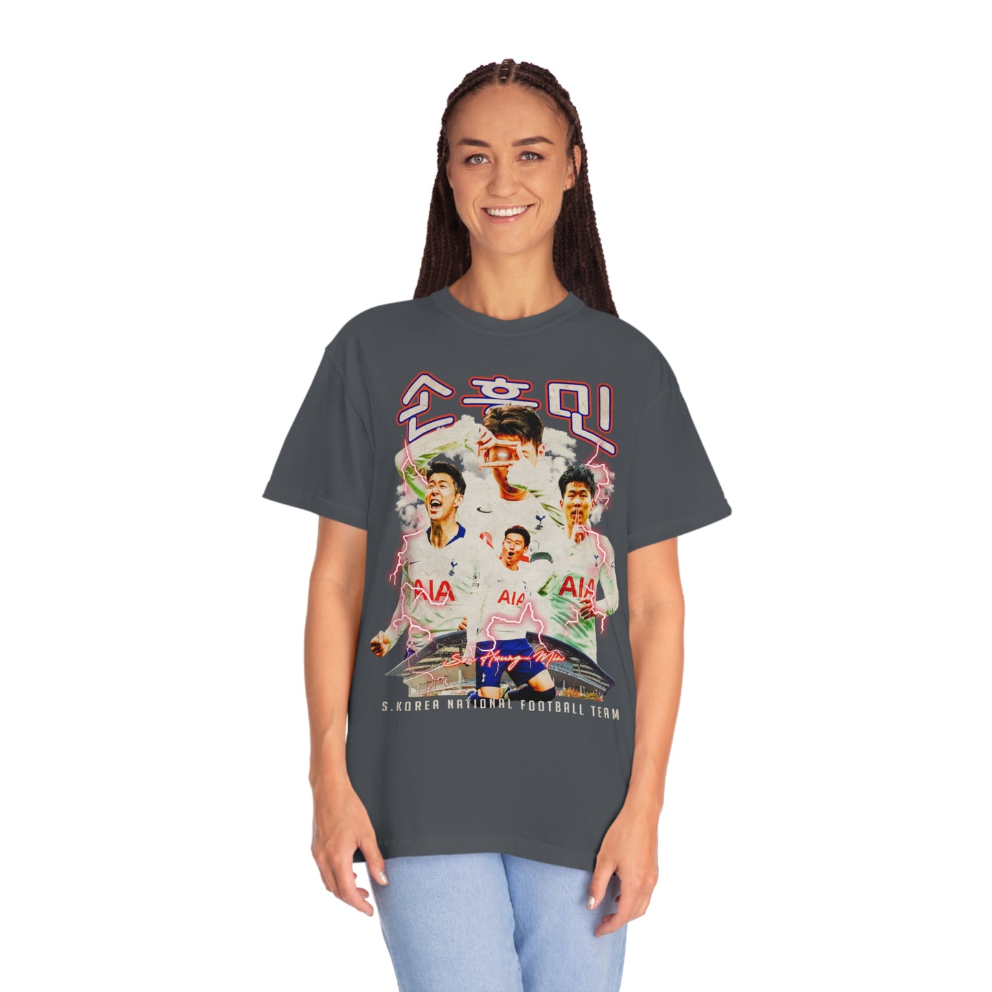 S.Korea Soccer Unisex Garment-Dyed T-shirt