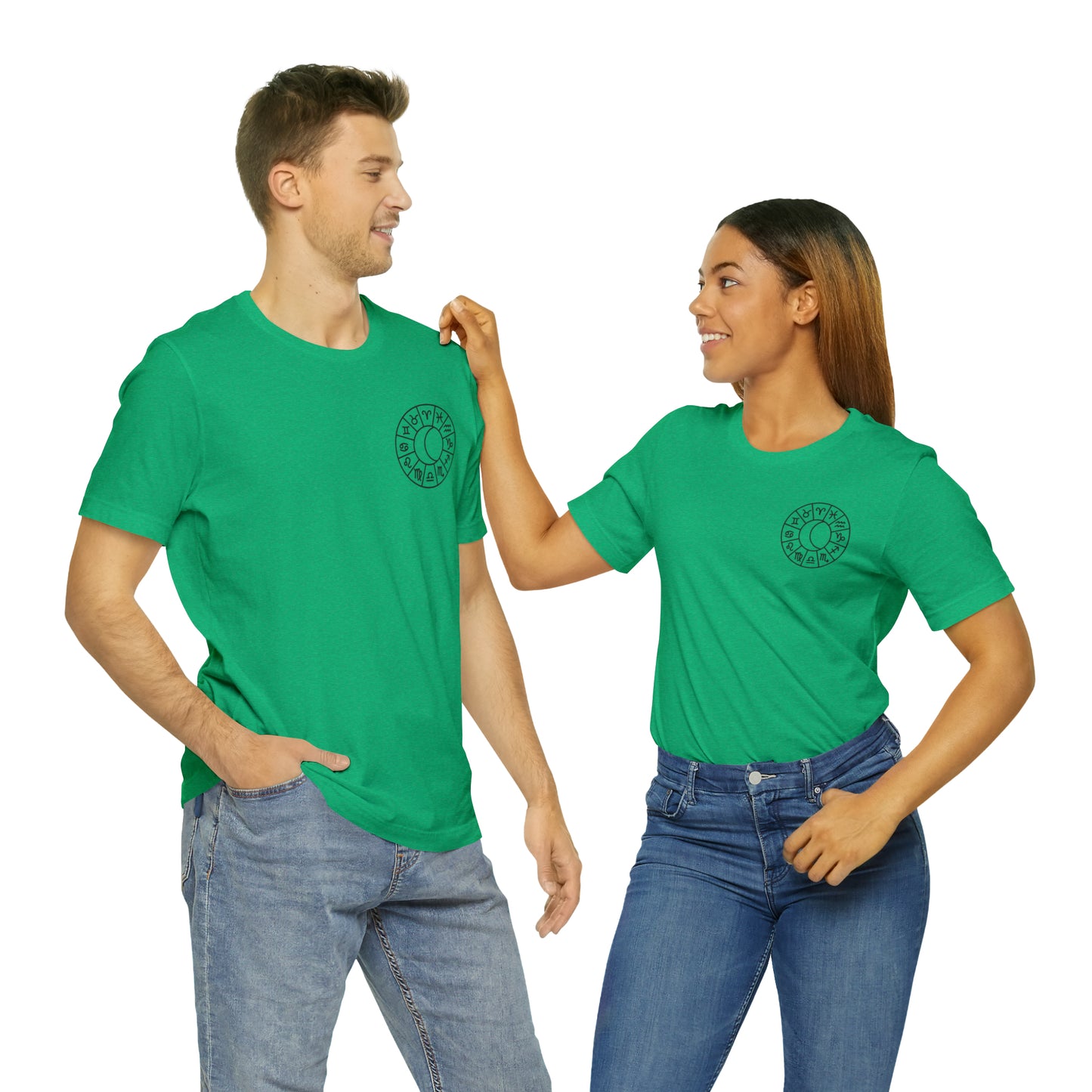 Zodiac Pisces - Astrology Unisex Jersey Short Sleeve Tee Front/Back Print