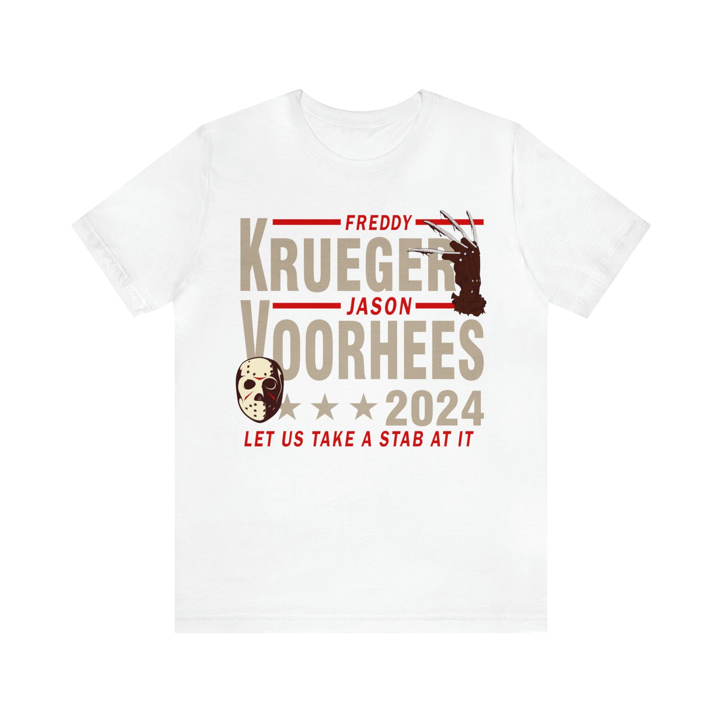 Freddy Krueger Jason Voorhees 2024 | Unisex Jersey Short Sleeve Tee