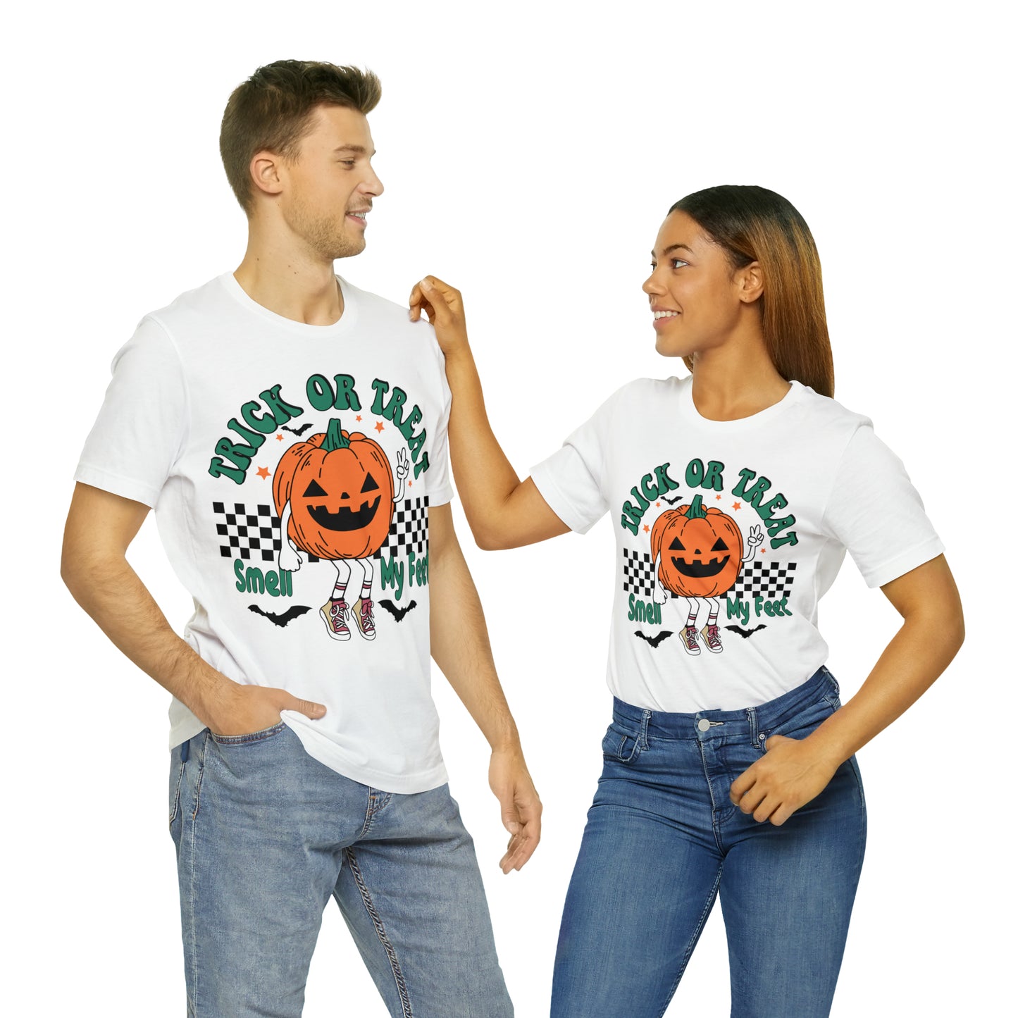 Trick or Treat Smell My Feet | Unisex Jersey Short Sleeve Tee