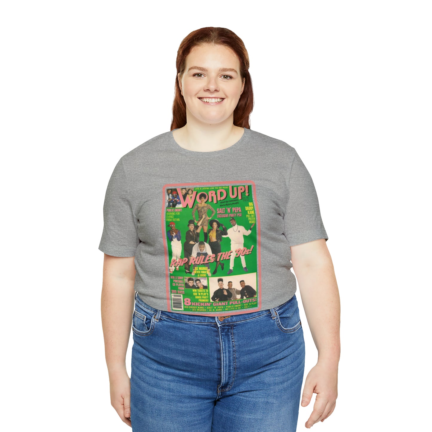 90s Throwback Word Up Magazine Unisex Jersey Short Sleeve Tee