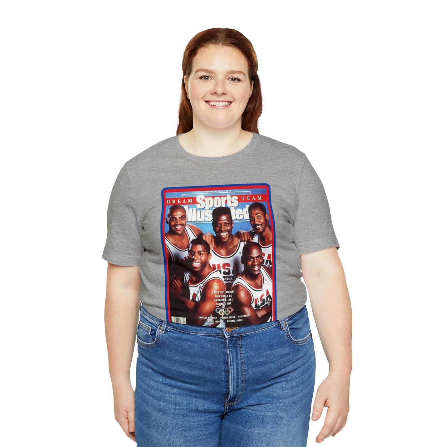 90s Throwback Dream Team Sports Illustrated Magazine Unisex Jersey Short Sleeve Tee