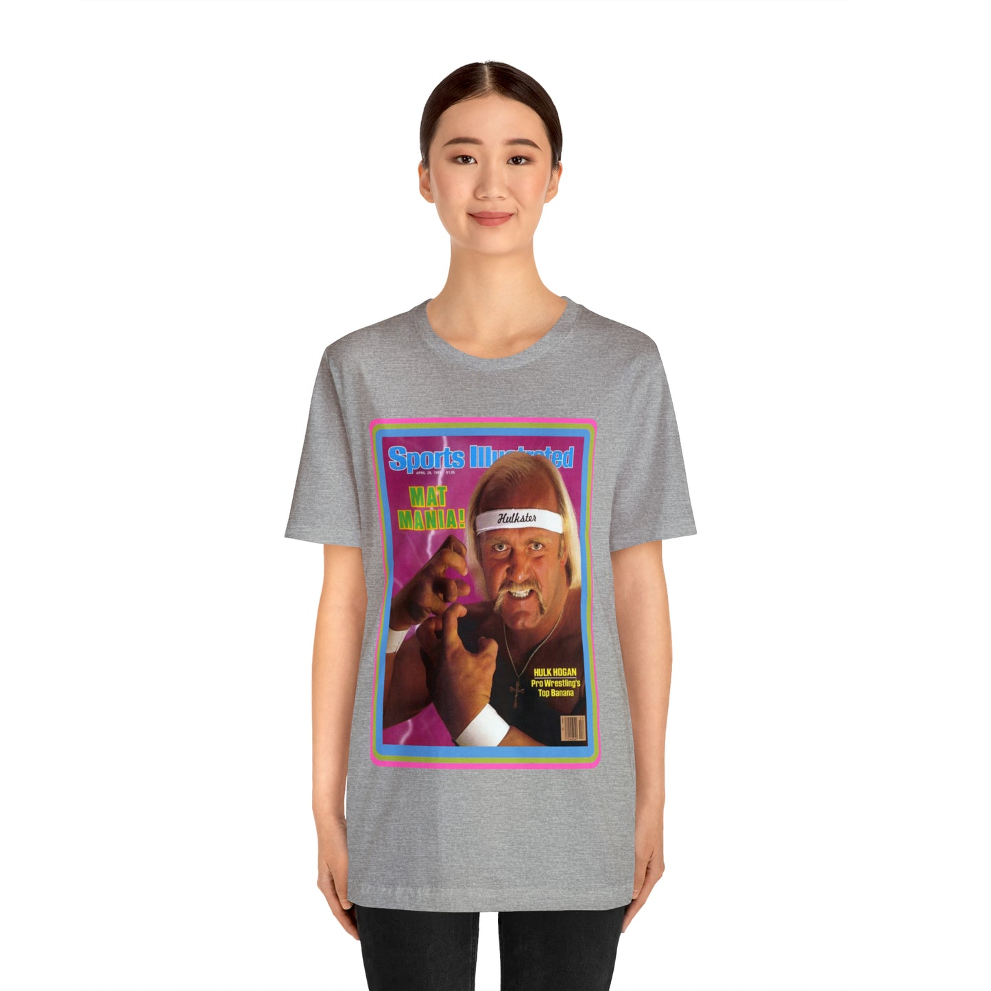 90s Throwback Hulk Hogan Sports Illustrated Magazine Unisex Jersey Short Sleeve Tee