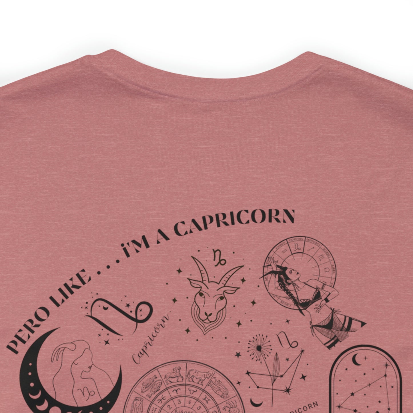 Zodiac Capricorn - Astrology Unisex Jersey Short Sleeve Tee Front/Back Print