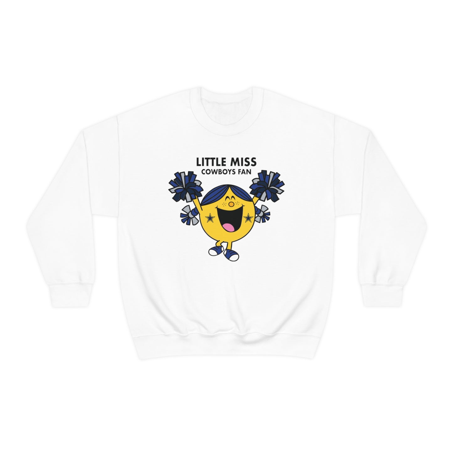 Little Miss Dallas Cowboys Unisex Heavy Blend Crewneck Sweatshirt