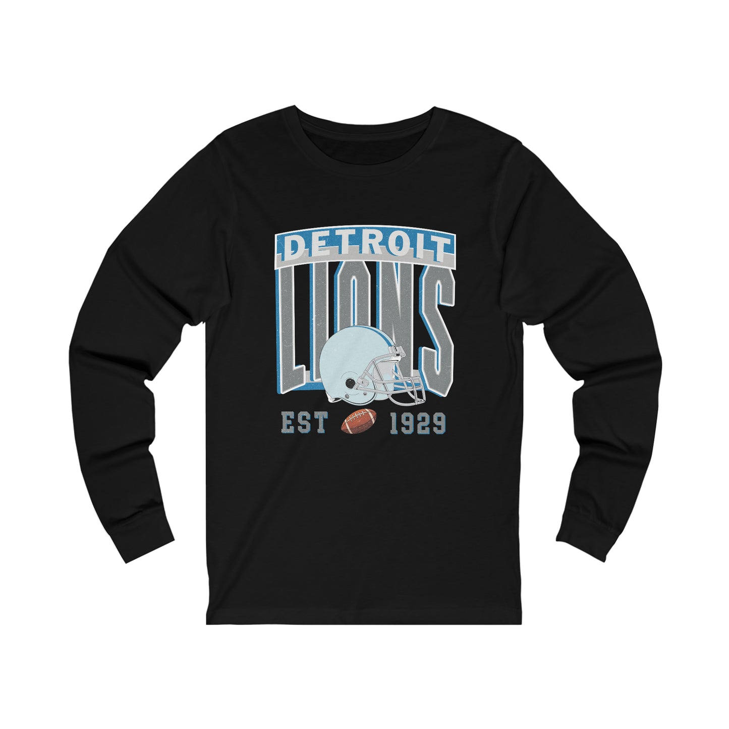 Detroit Football Unisex Jersey Long Sleeve Tee