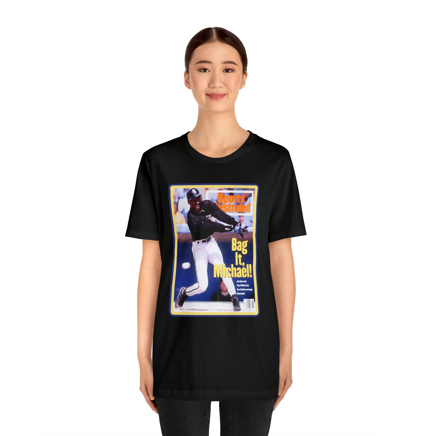 90s Throwback Michael Jordan Sports Illustrated Magazine Unisex Jersey Short Sleeve Tee