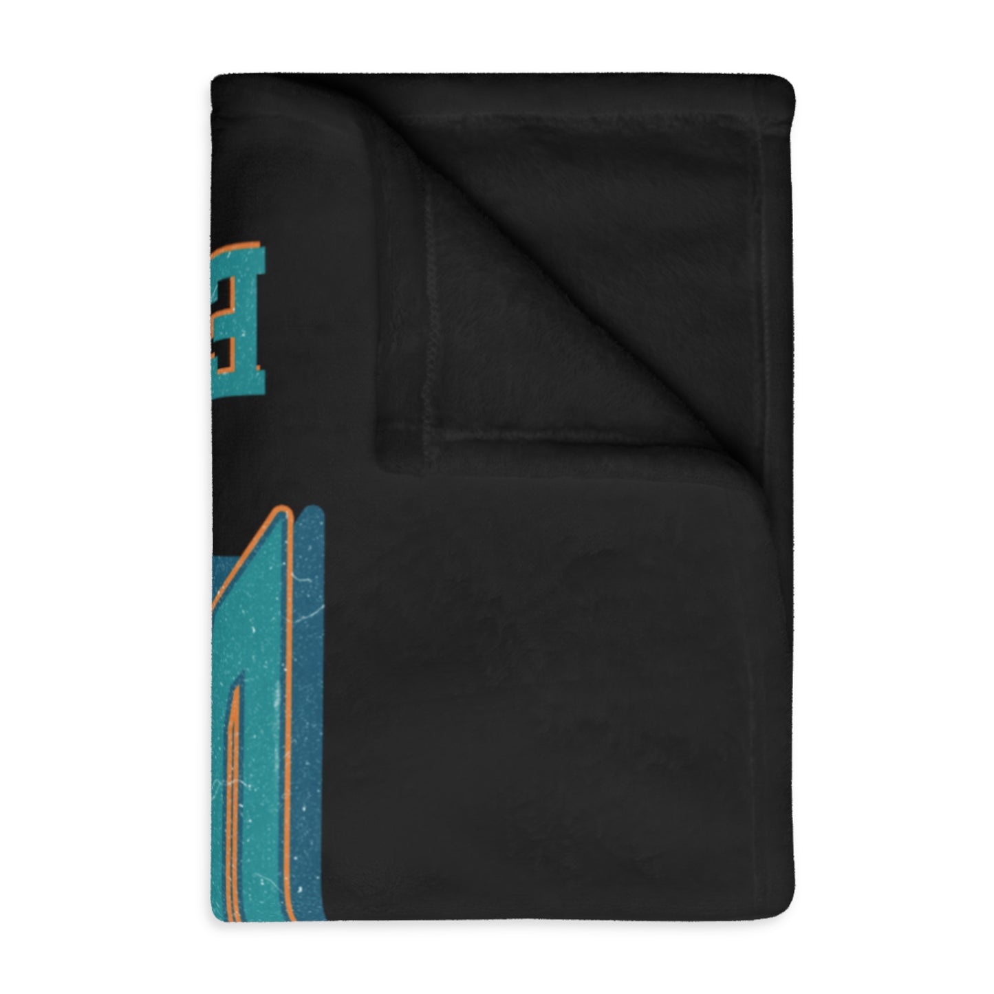 Miami Football Velveteen Minky Throw Blanket