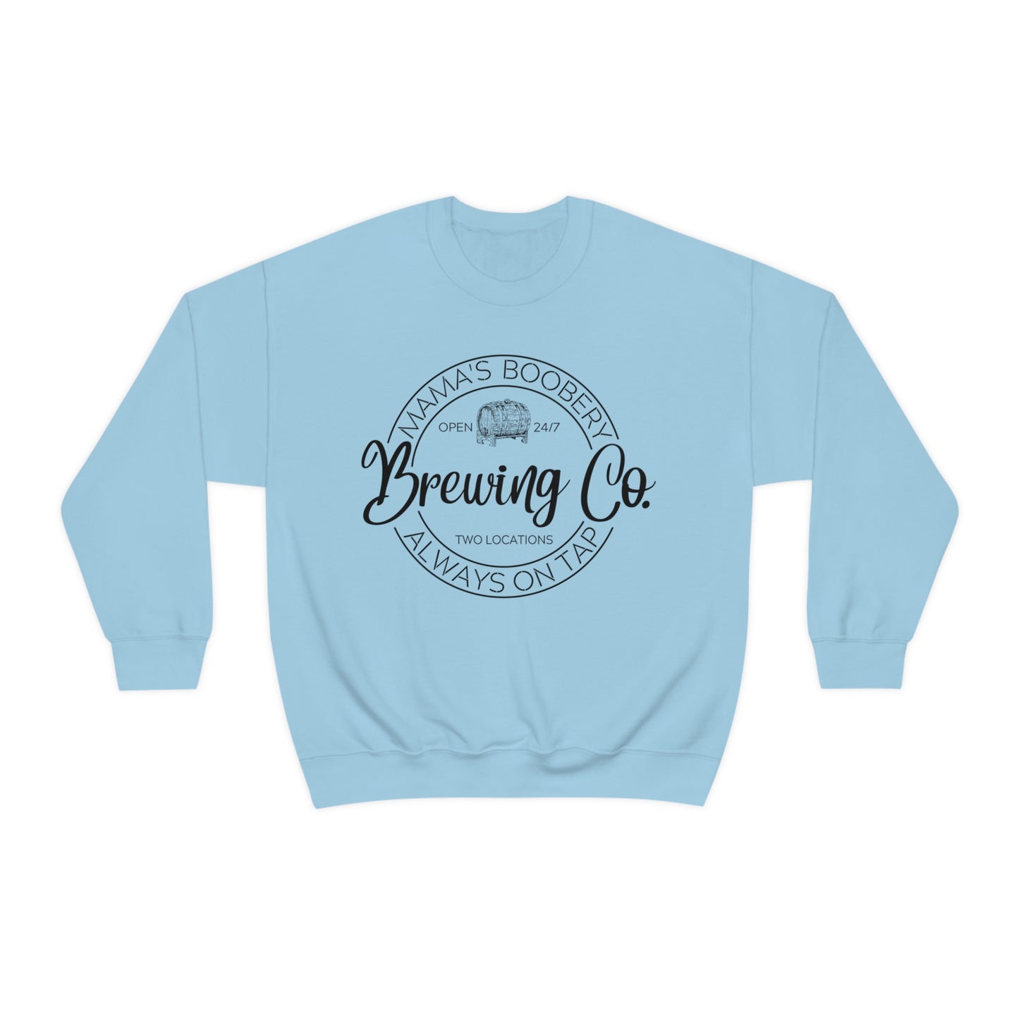 Moms Boobery Brewery Unisex DryBlend® Crewneck Sweatshirt