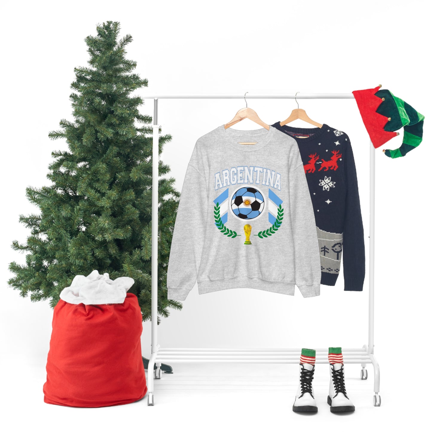 Argentina World Cup Soccer Unisex Heavy Blend Crewneck Sweatshirt