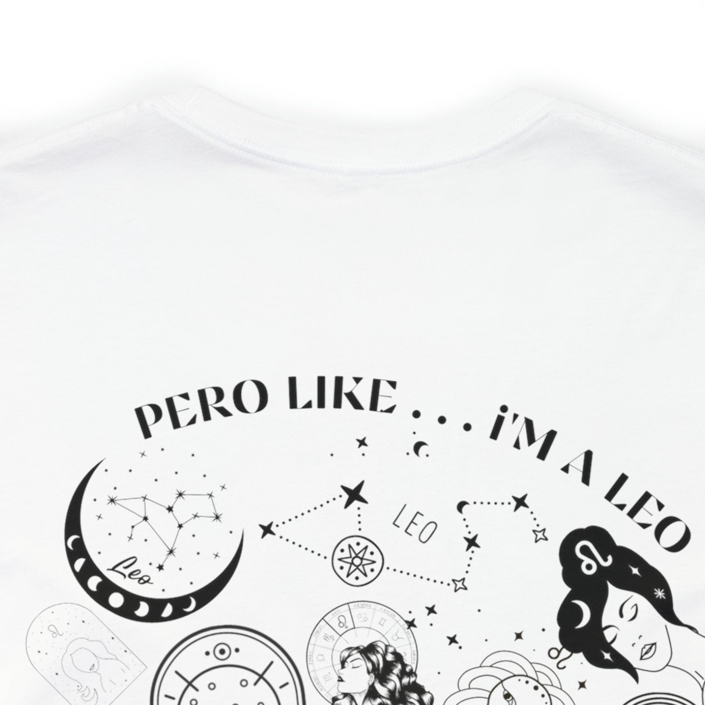 Zodiac Leo - Astrology Unisex Jersey Short Sleeve Tee Front/Back Print