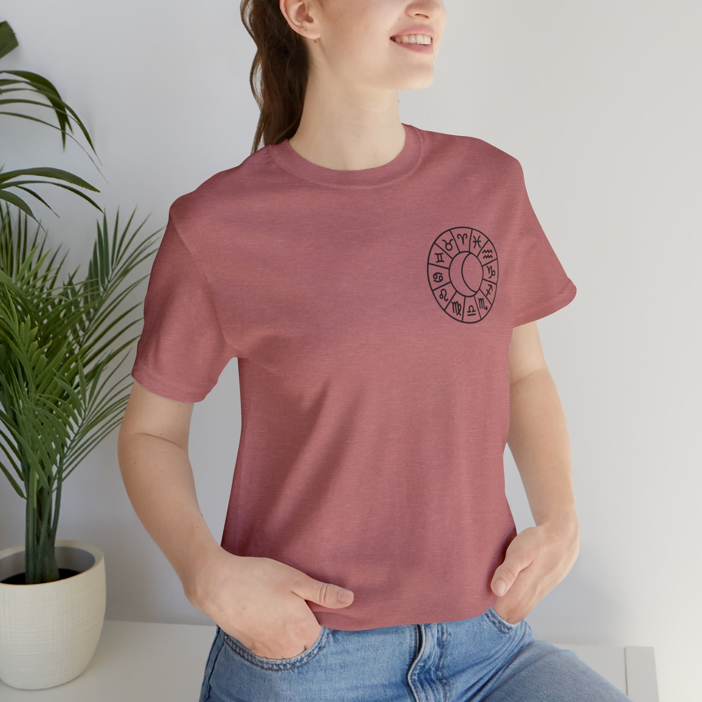 Zodiac Leo - Astrology Unisex Jersey Short Sleeve Tee Front/Back Print