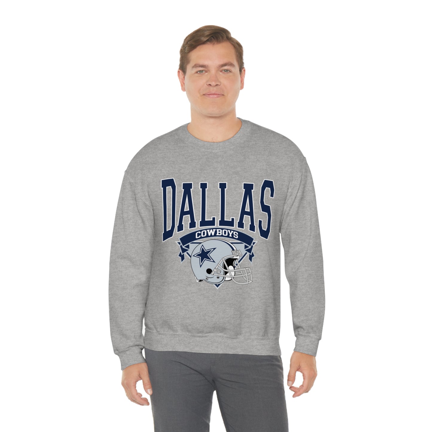 Dallas Cowboys Football Unisex Heavy Blend Crewneck Sweatshirt
