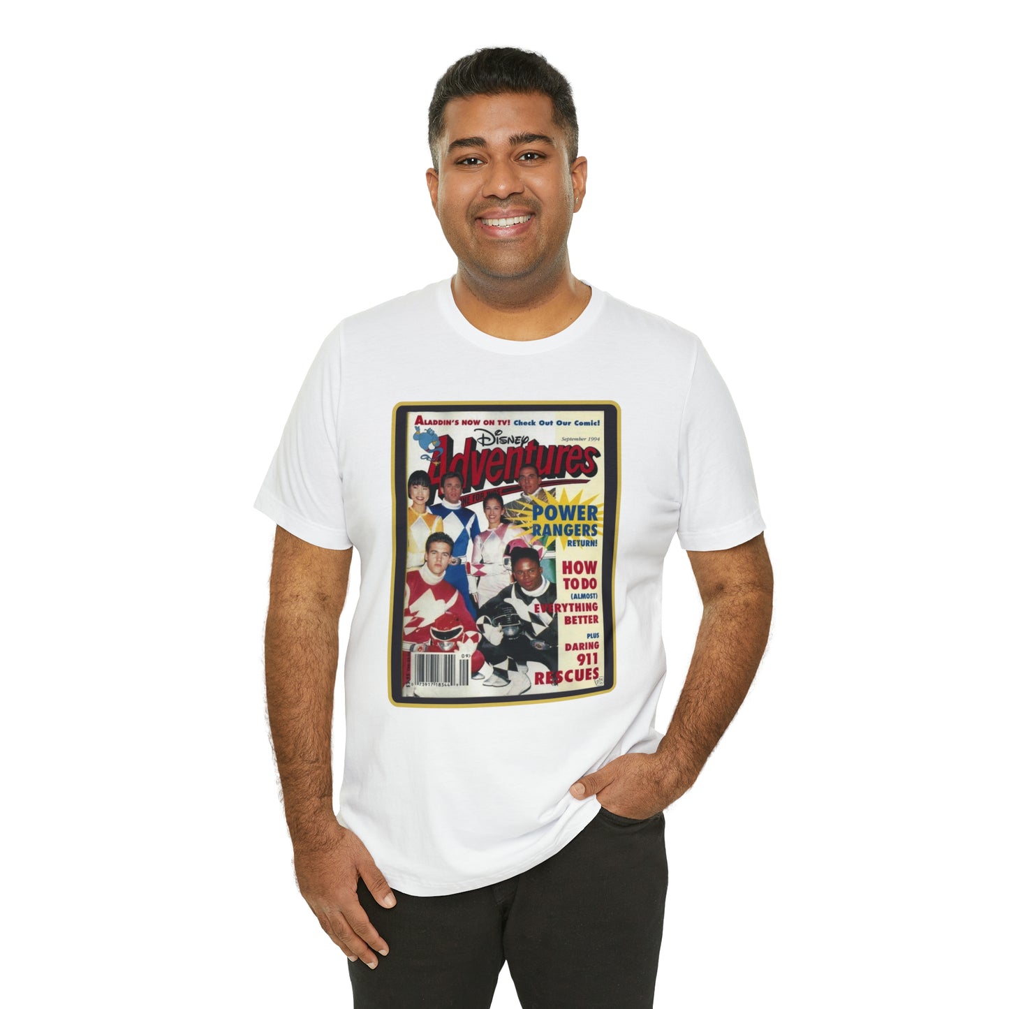90s Throwback Power Rangers Unisex Jersey Short Sleeve Tee