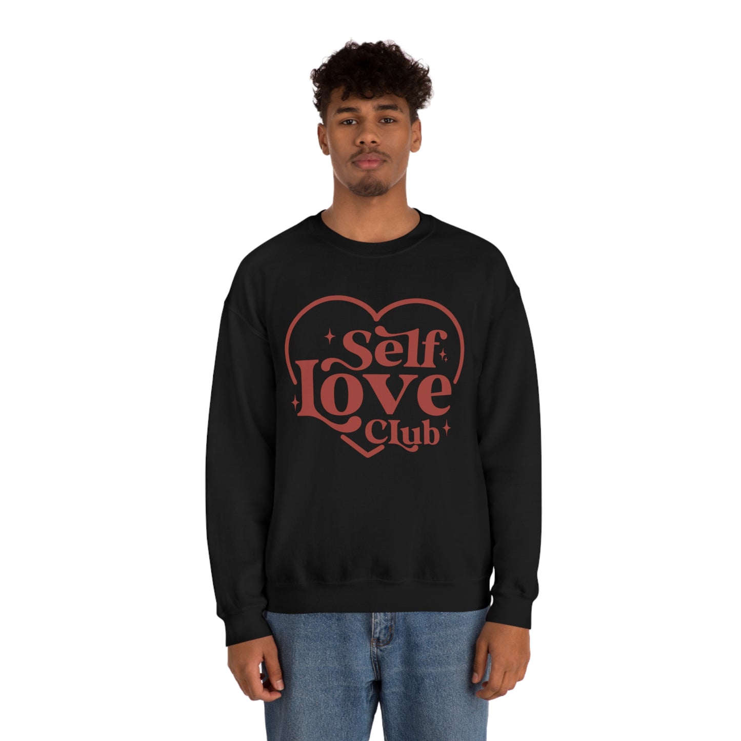 Self Love Club Valentines Day Unisex Heavy Blend Crewneck Sweatshirt