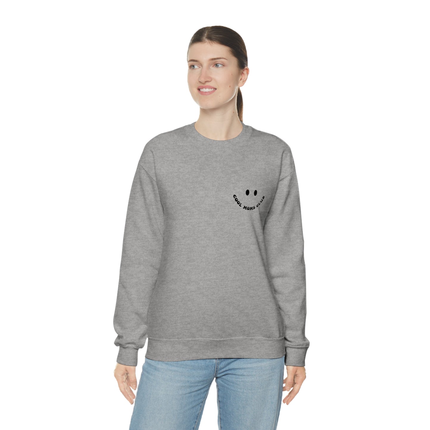 Cool Moms Club Unisex DryBlend® Crewneck Sweatshirt Front/Back Print