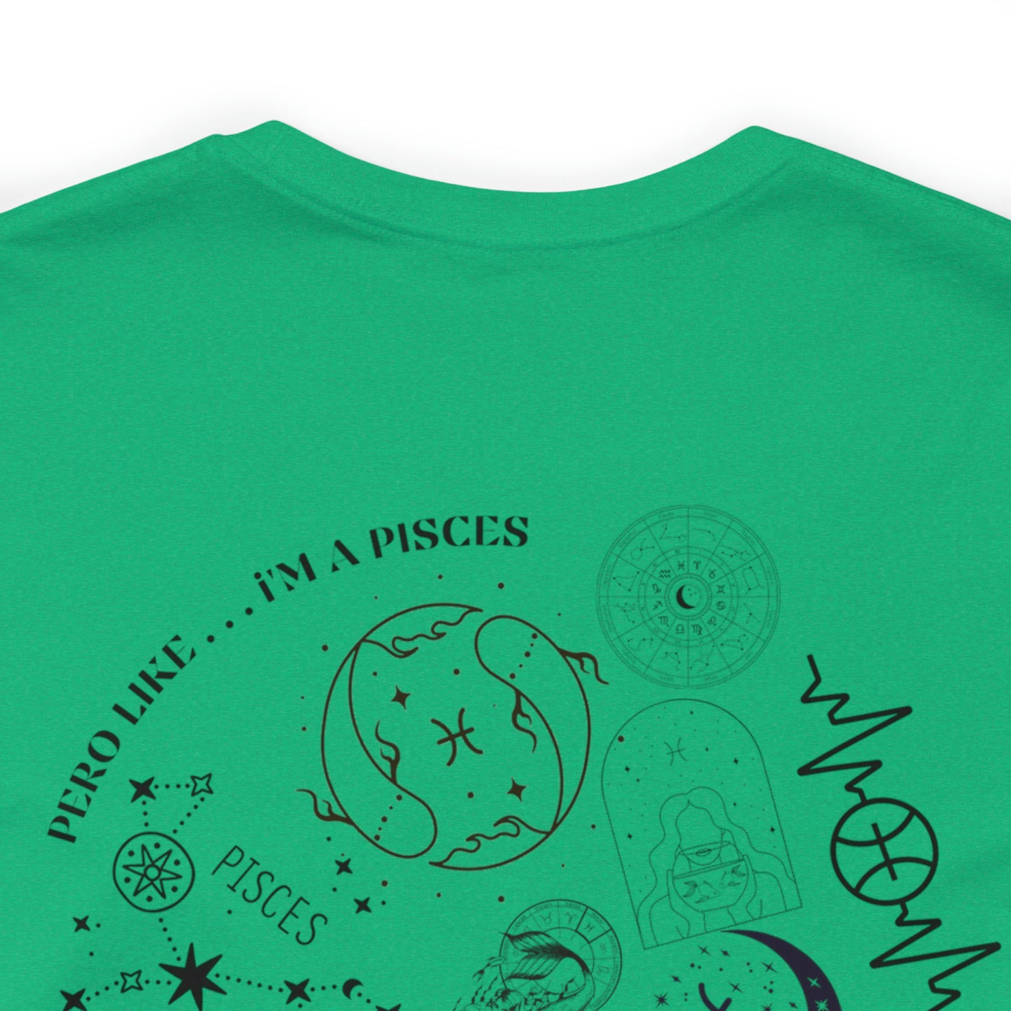 Zodiac Pisces - Astrology Unisex Jersey Short Sleeve Tee Front/Back Print
