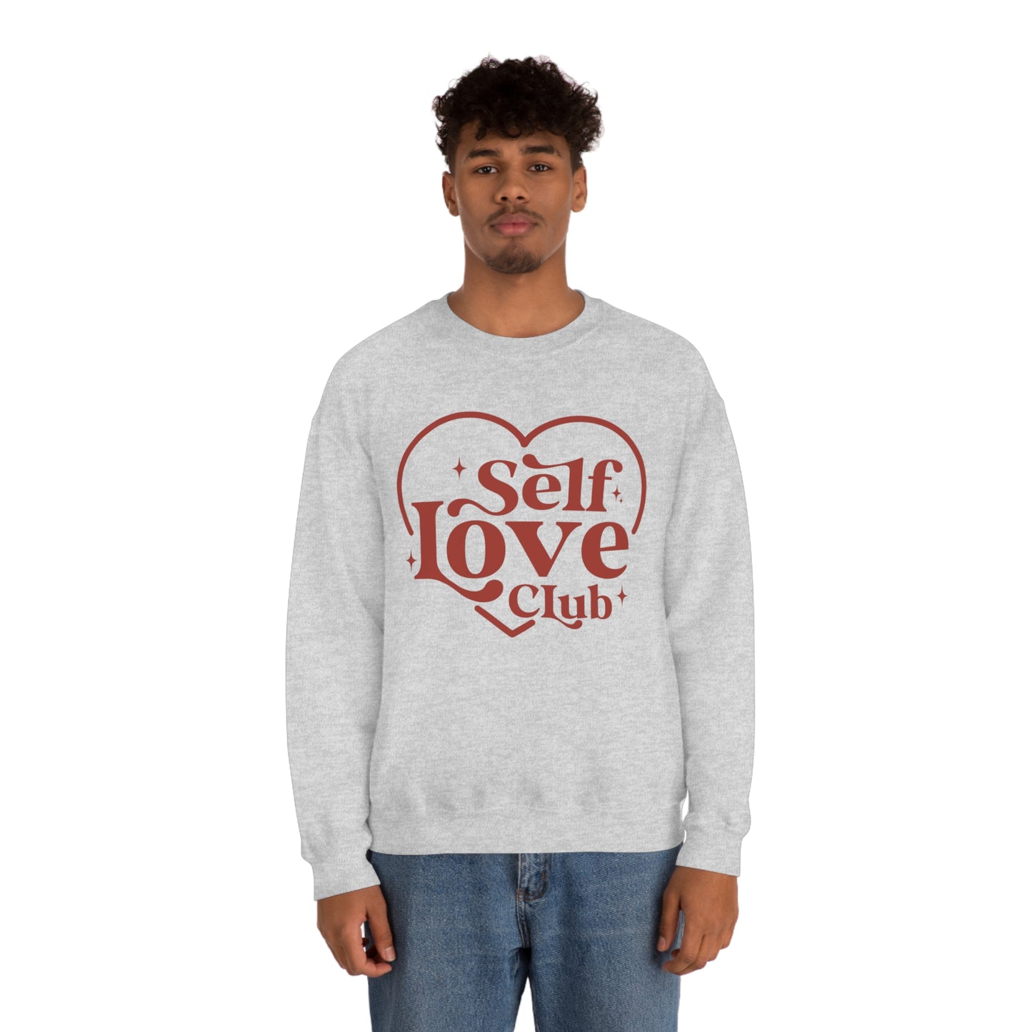 Self Love Club Valentines Day Unisex Heavy Blend Crewneck Sweatshirt