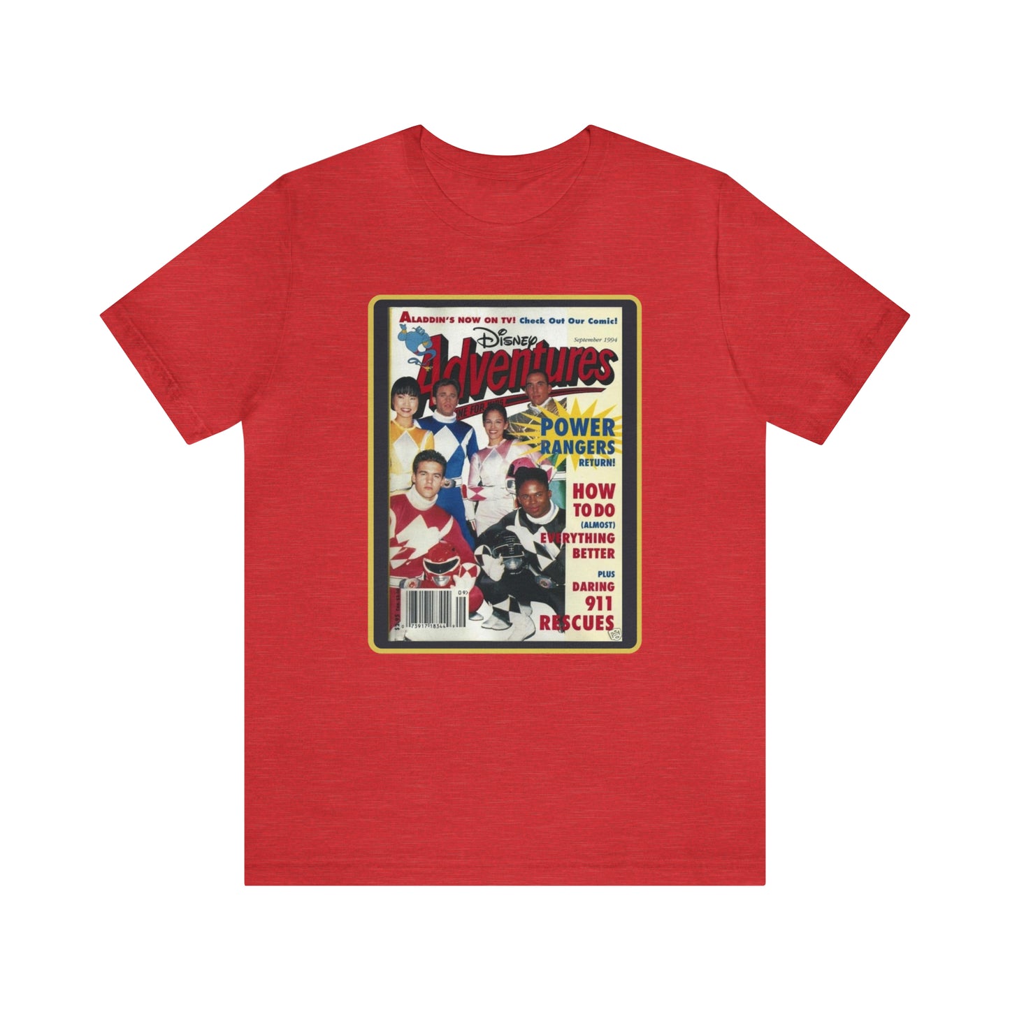 90s Throwback Power Rangers Unisex Jersey Short Sleeve Tee
