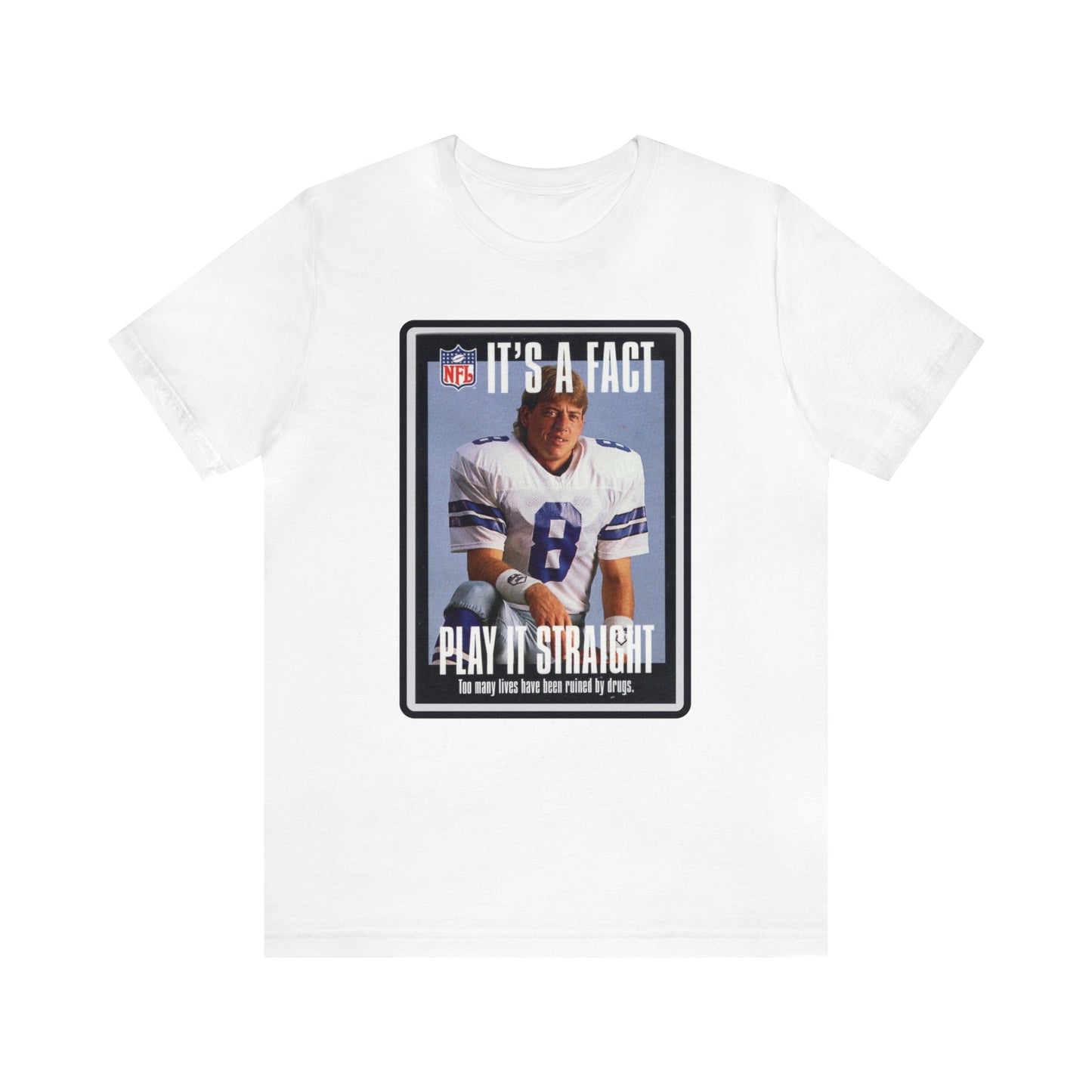90s Throwback Dallas Cowboys Troy Aikman v2 Sports Illustrated Magazine Unisex Jersey Short Sleeve Tee