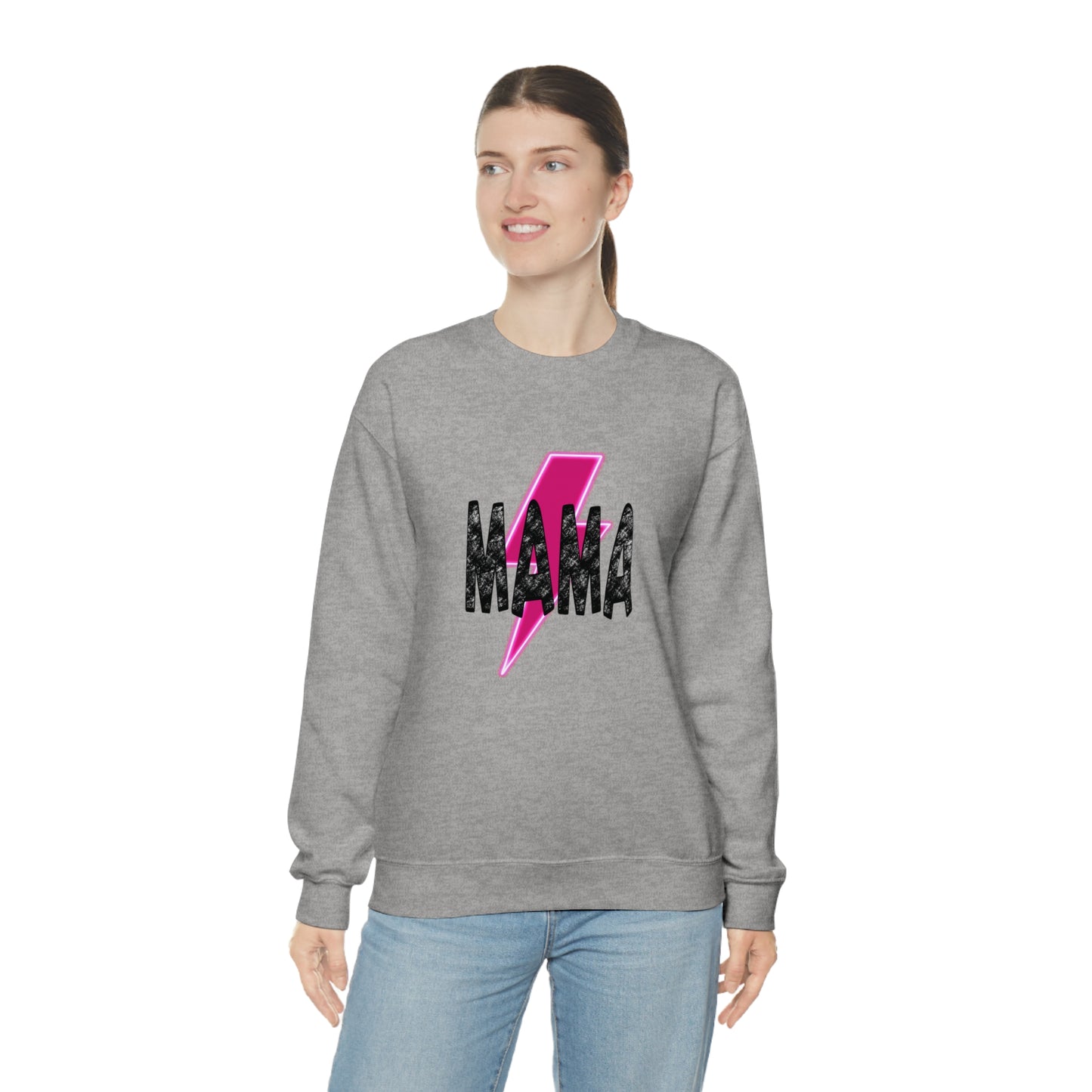 Mama Mommy & Me Matching Set Unisex DryBlend® Crewneck Sweatshirt