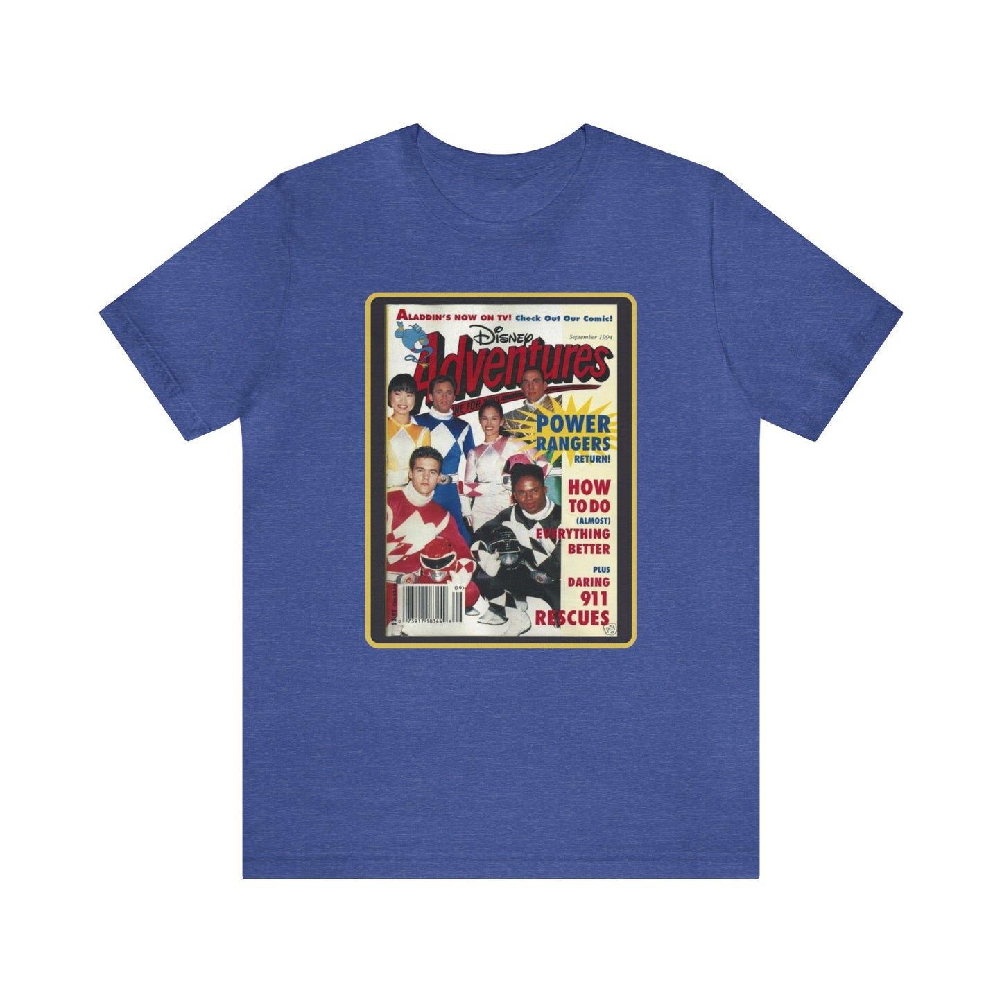 90s Throwback Power Rangers Unisex Jersey Short Sleeve Tee