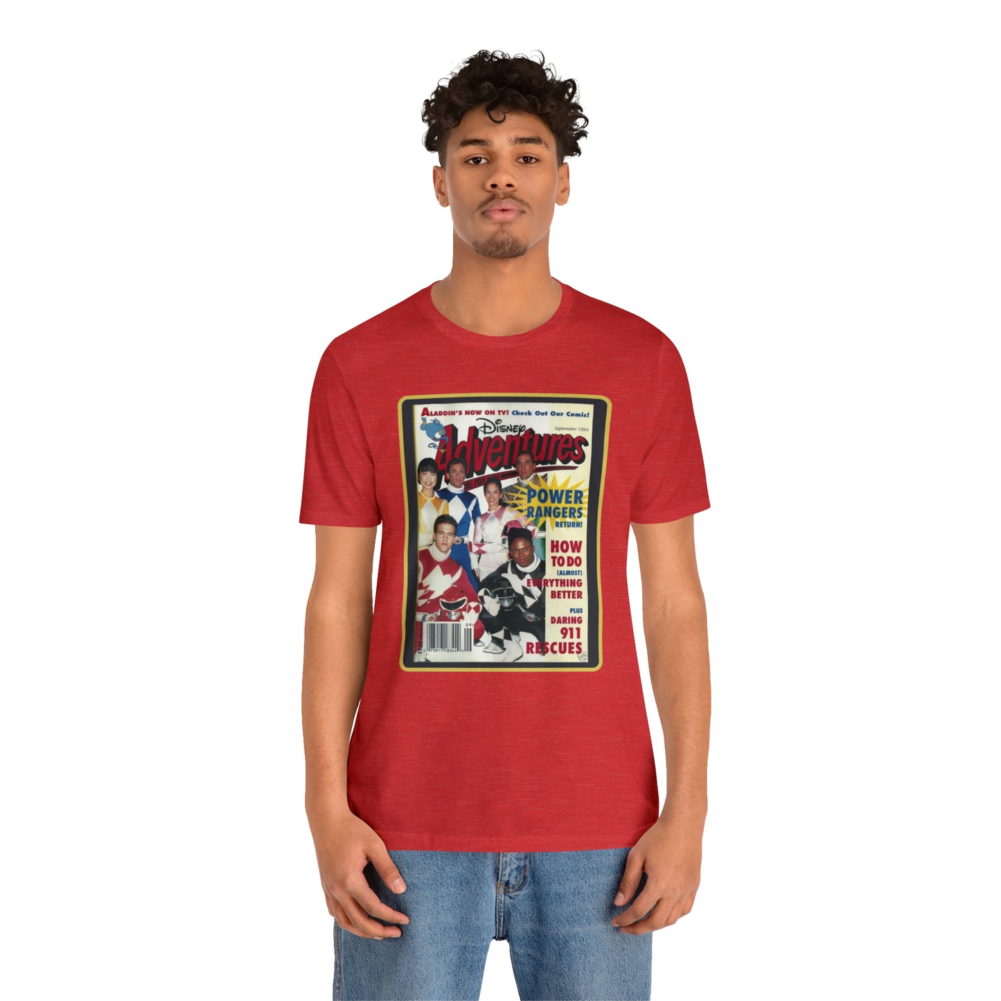 90s Throwback Power Rangers Unisex Jersey Short Sleeve Tee