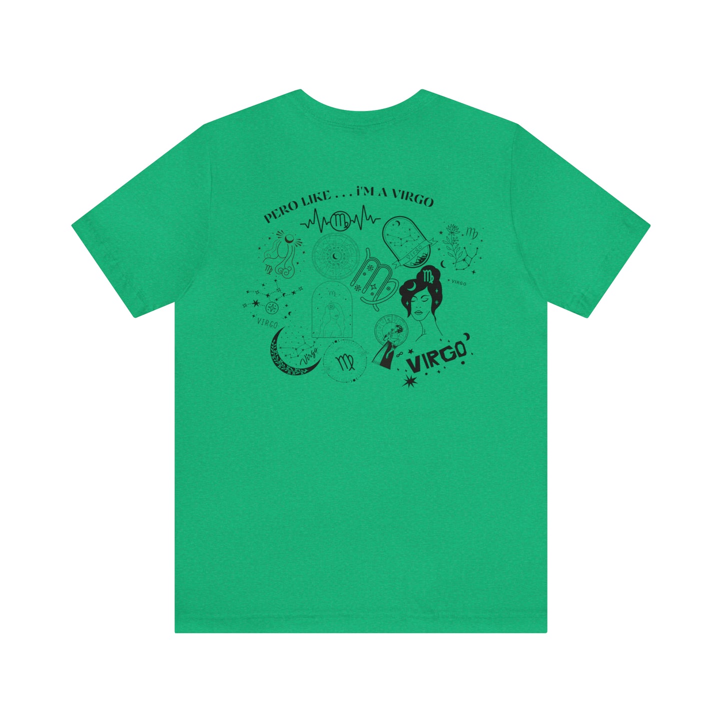 Zodiac Virgo - Astrology Unisex Jersey Short Sleeve Tee Front/Back Print