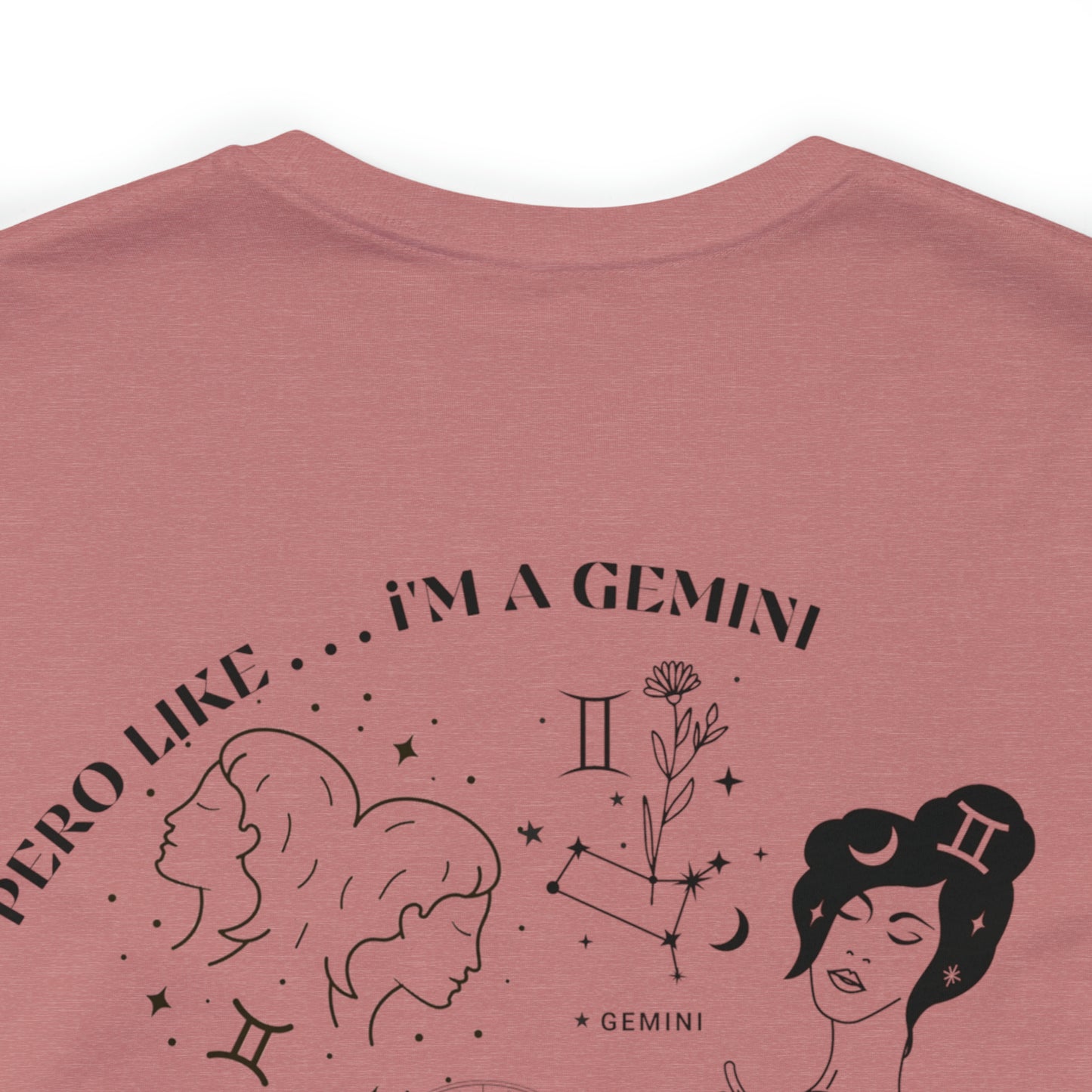 Zodiac Gemini - Astrology Unisex Jersey Short Sleeve Tee Front/Back Print