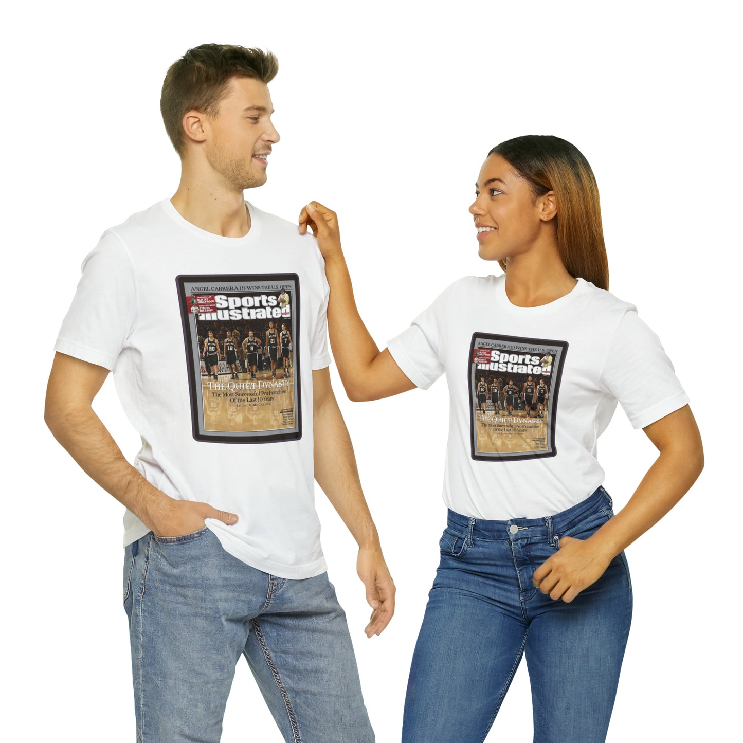 90s Throwback Spurs Basketball Sports Illustrated Unisex Jersey Short Sleeve Tee