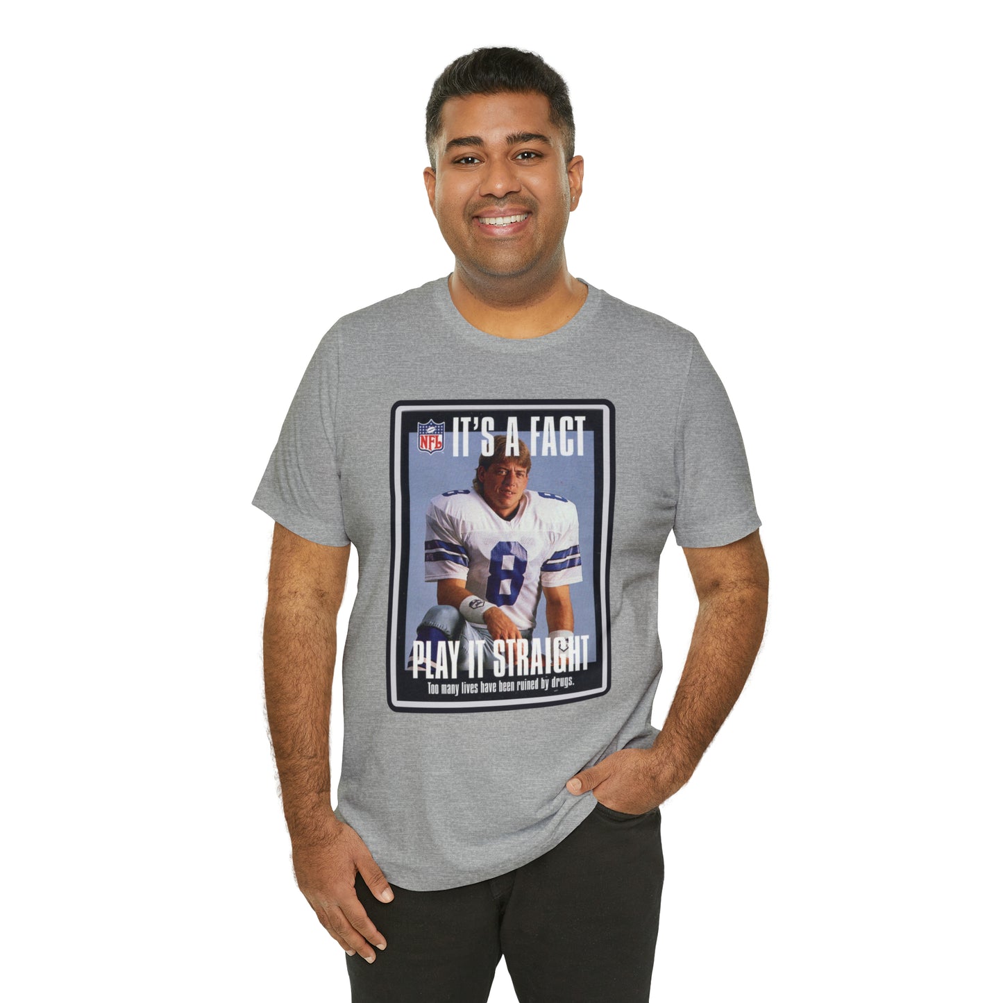 90s Throwback Dallas Cowboys Troy Aikman v2 Sports Illustrated Magazine Unisex Jersey Short Sleeve Tee