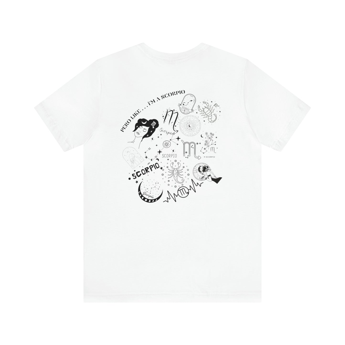 Zodiac Scorpio - Astrology Unisex Jersey Short Sleeve Tee Front/Back Print