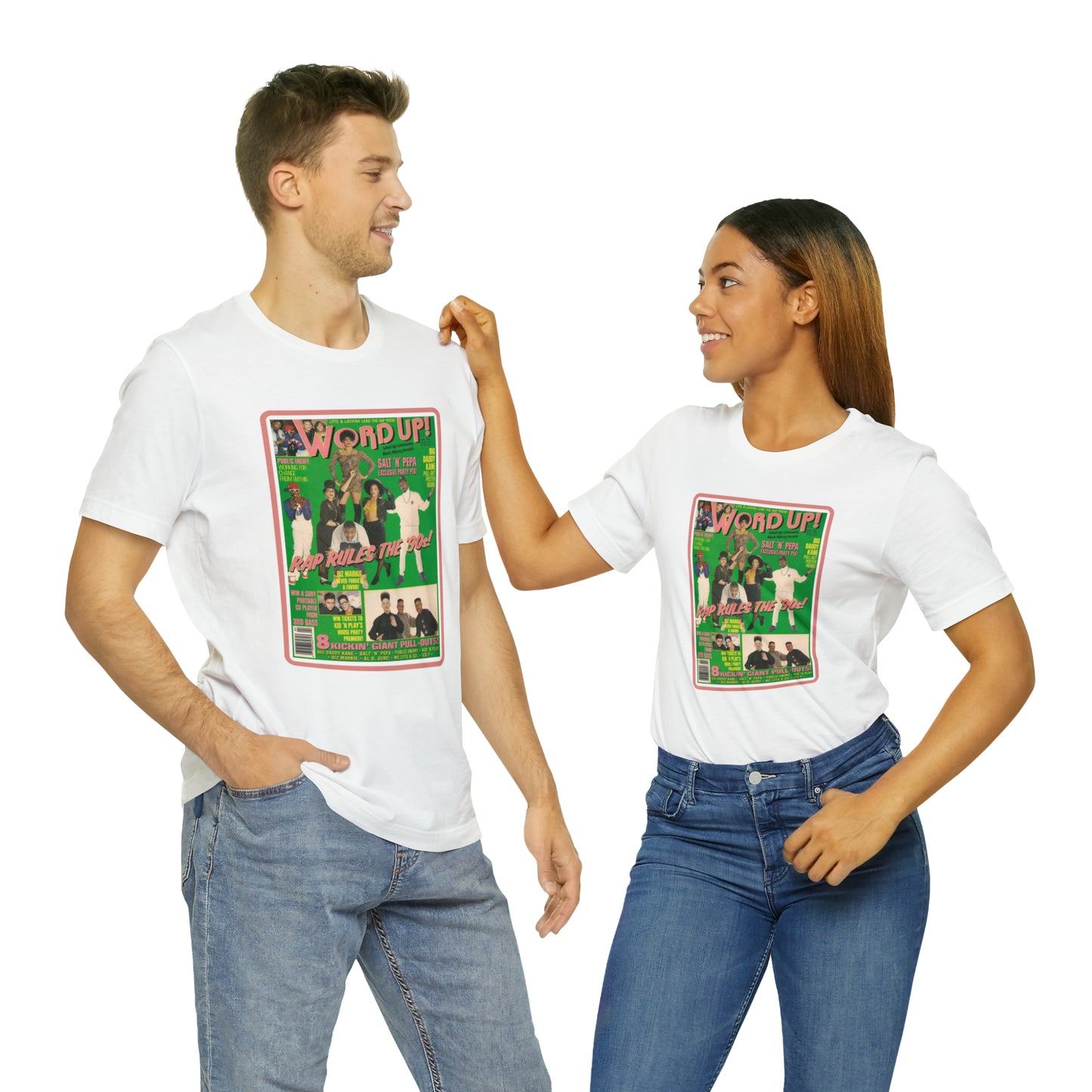 90s Throwback Word Up Magazine Unisex Jersey Short Sleeve Tee