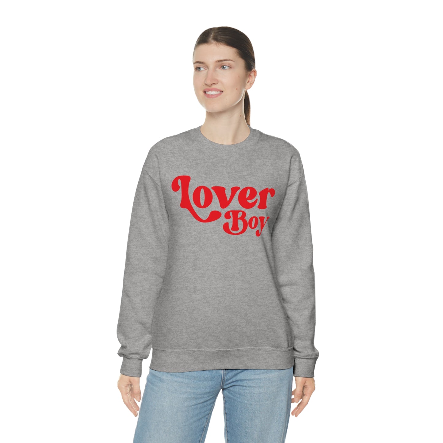 Lover Boy Valentines Day Unisex Heavy Blend Crewneck Sweatshirt